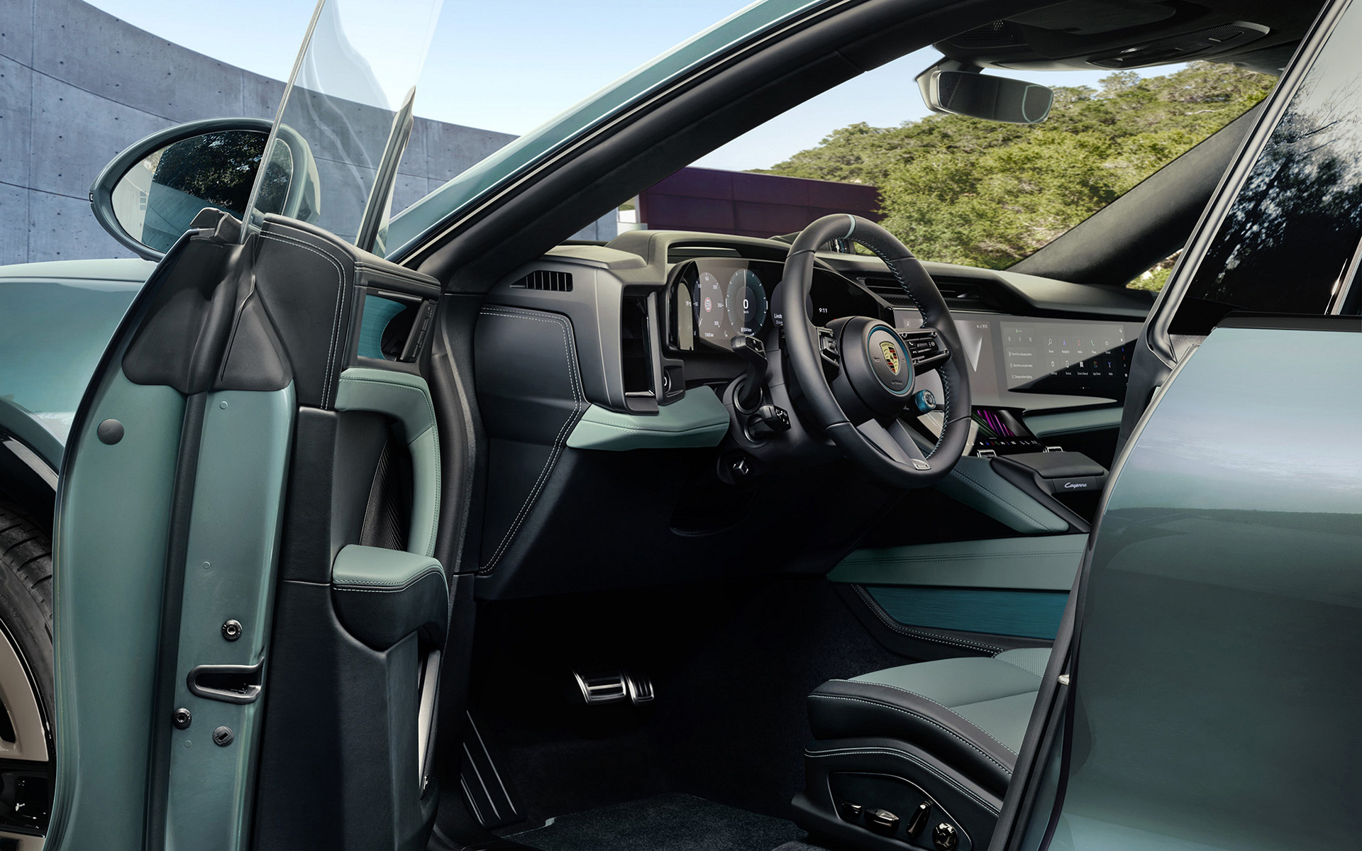 新型カイエンSエレクトリックのインテリア