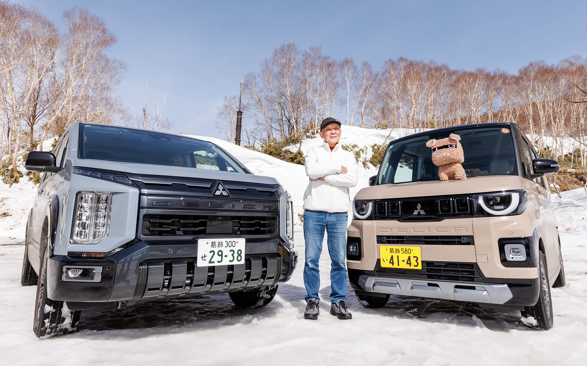 2台をオンロードと雪上で試乗