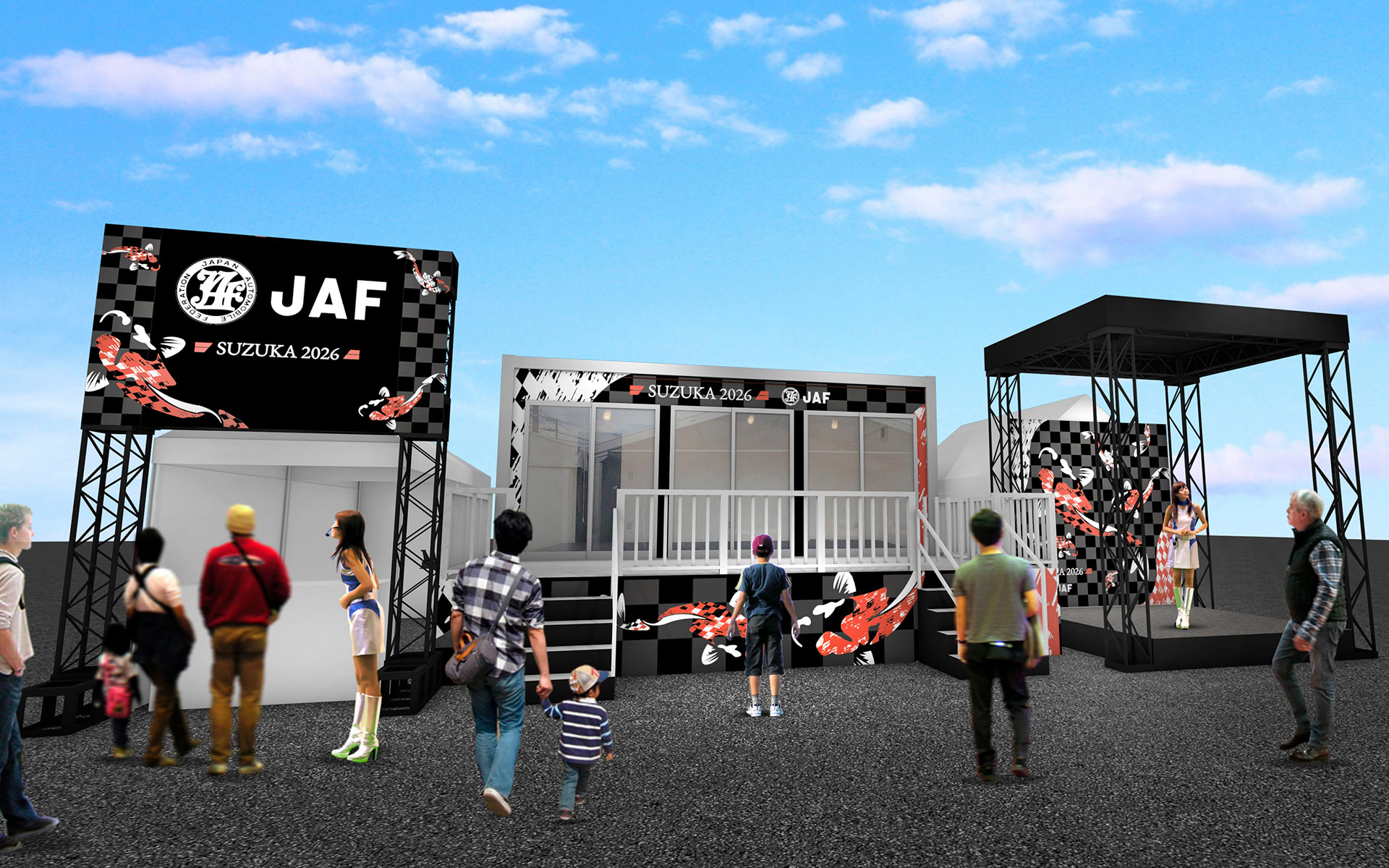 JAFがF1日本グランプリに出展するブースのイメージ