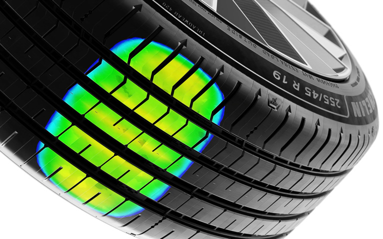 より均一な接地圧分布で偏摩耗を抑制する「マックスタッチ・コンストラクション」