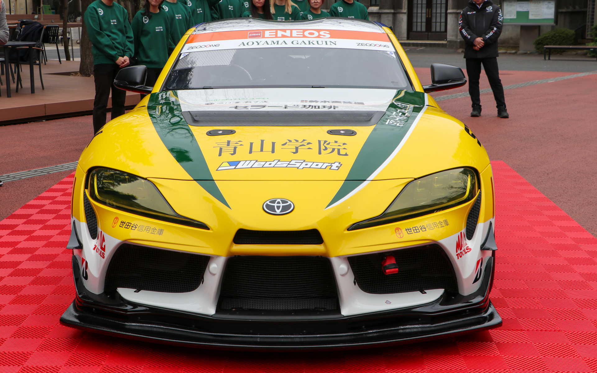 アンベールされた「青山学院自動車部 GRスープラGT4 EVO」