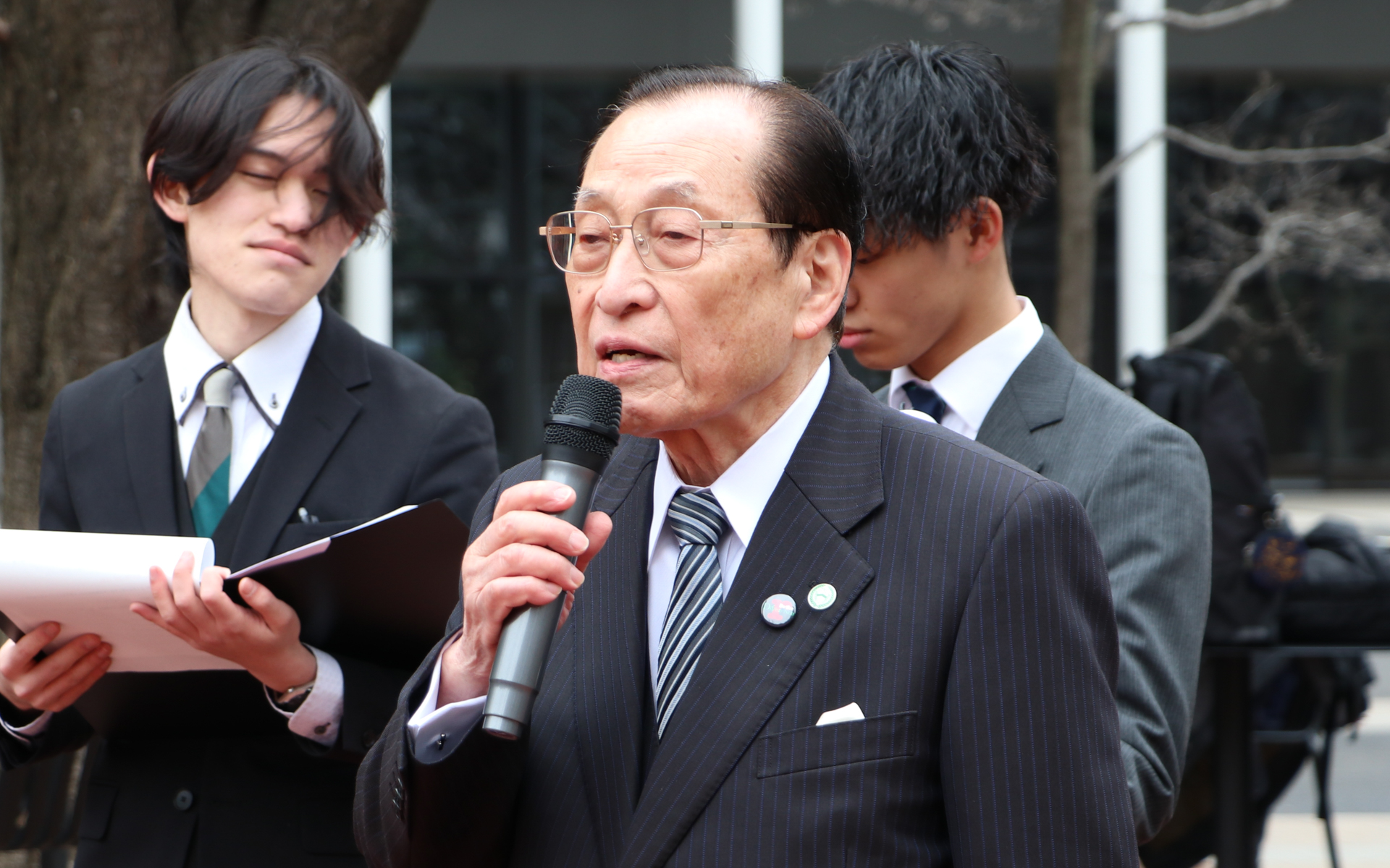 青山学院常務理事 薦田博氏