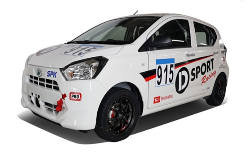 5速MT×ターボを搭載したコンプリートカー「ミラ イース tuned by D-SPORT Racing K4-GP 7時間耐久レース参戦車両」
