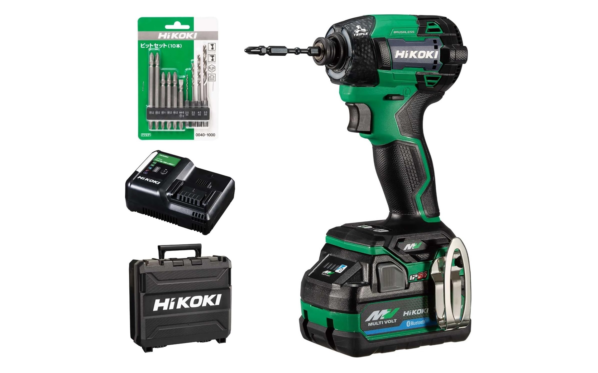 AmazonでハイコーキのBluetooth対応インパクトドライバーセットがタイムセール対象品となっている