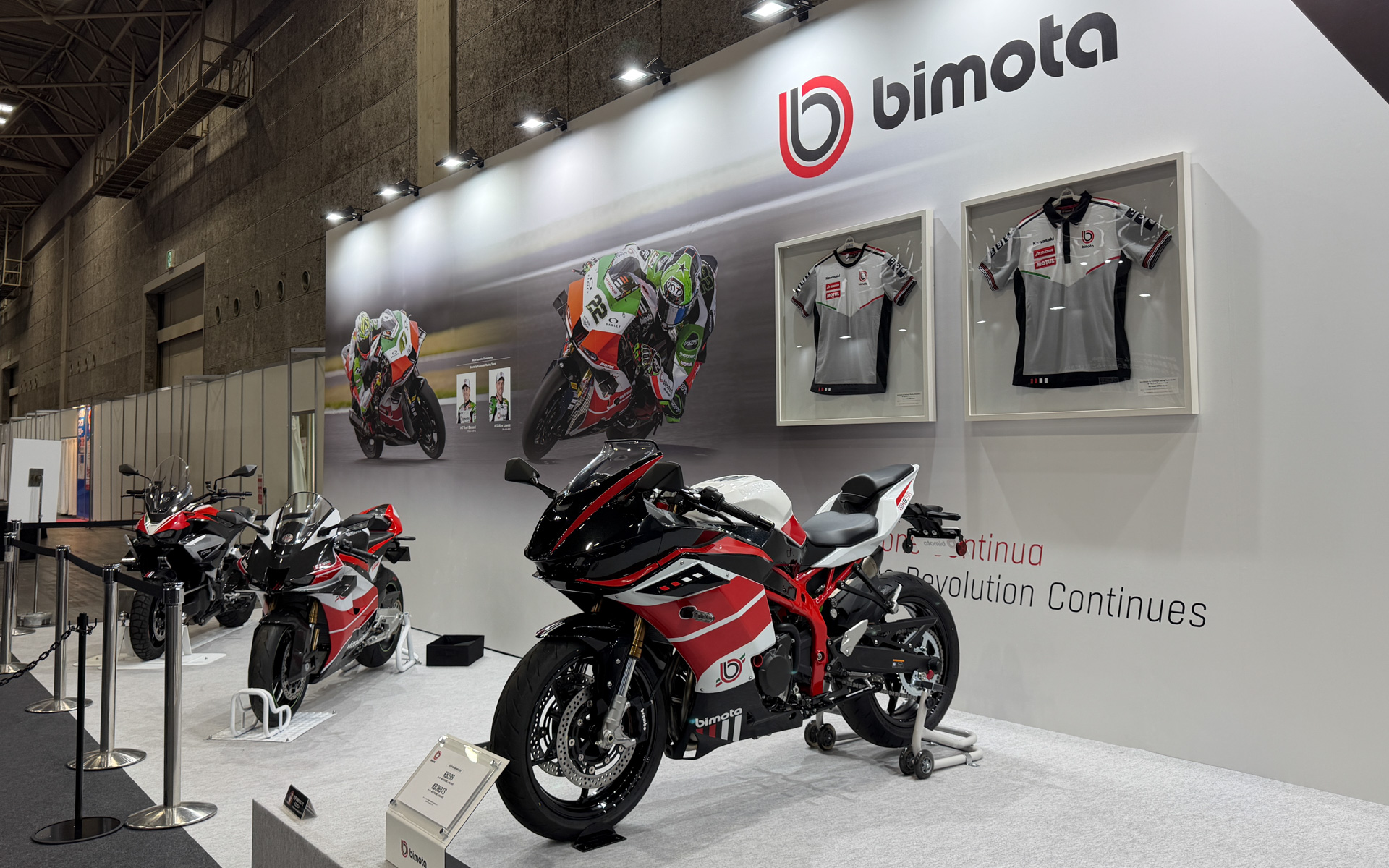 ビモータモデルの展示エリア