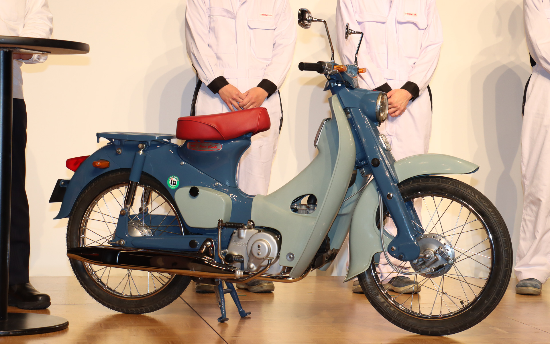 Rebornのレストアが行なわれて生産当時の状態が再現されたスーパーカブ