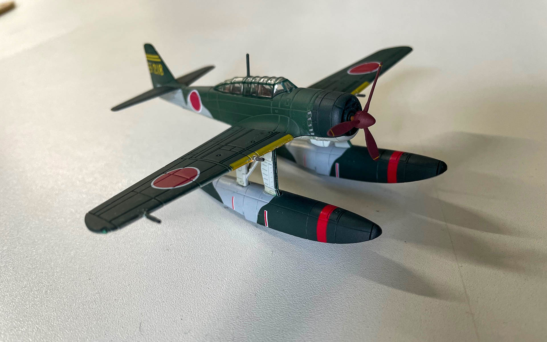 瑞雲。偵察機だが実質、水上急降下爆撃機で大戦末期に活躍したユニークな機体。レプリカが大和ミュージアムに展示されている