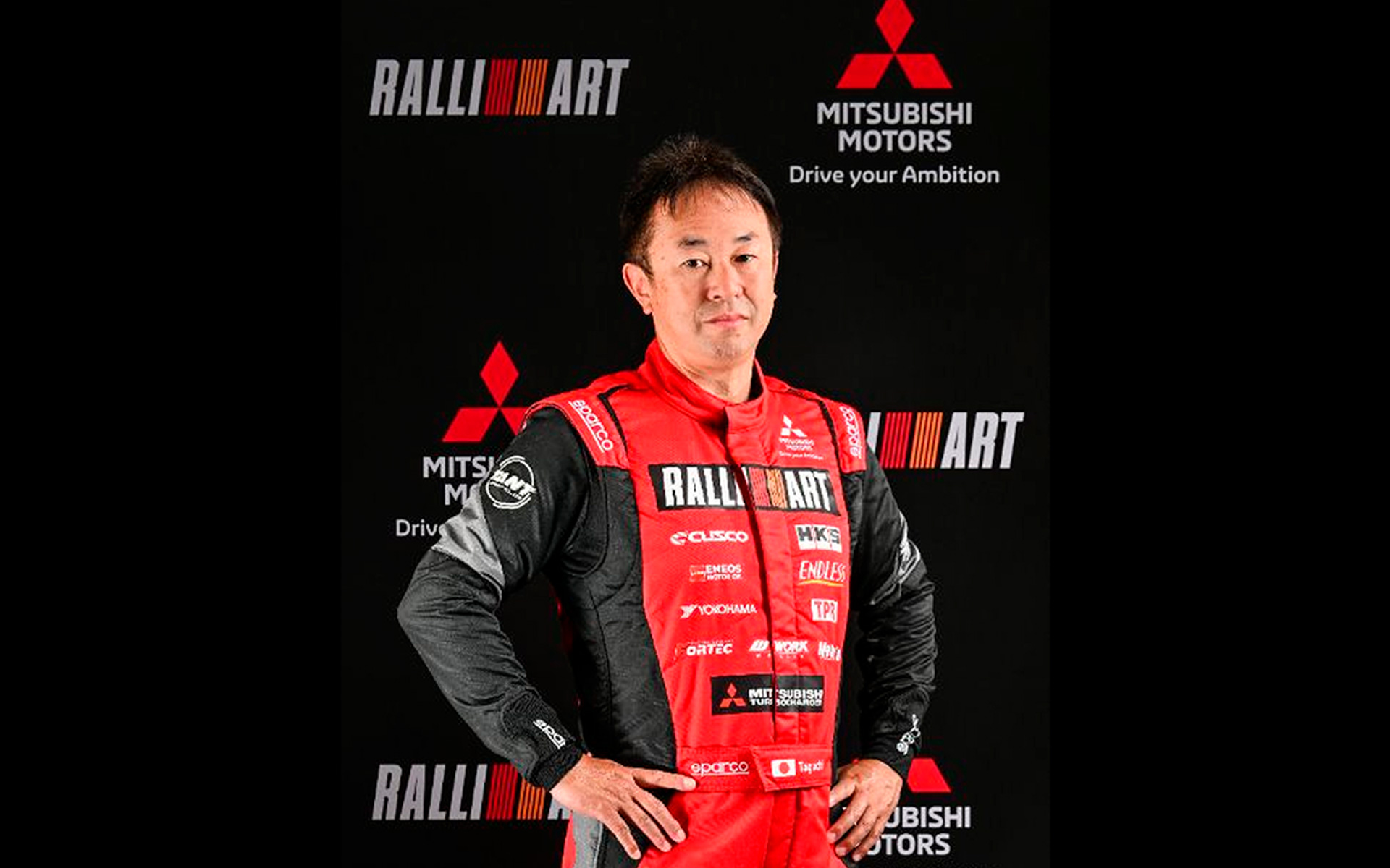 ドライバーの田口勝彦選手