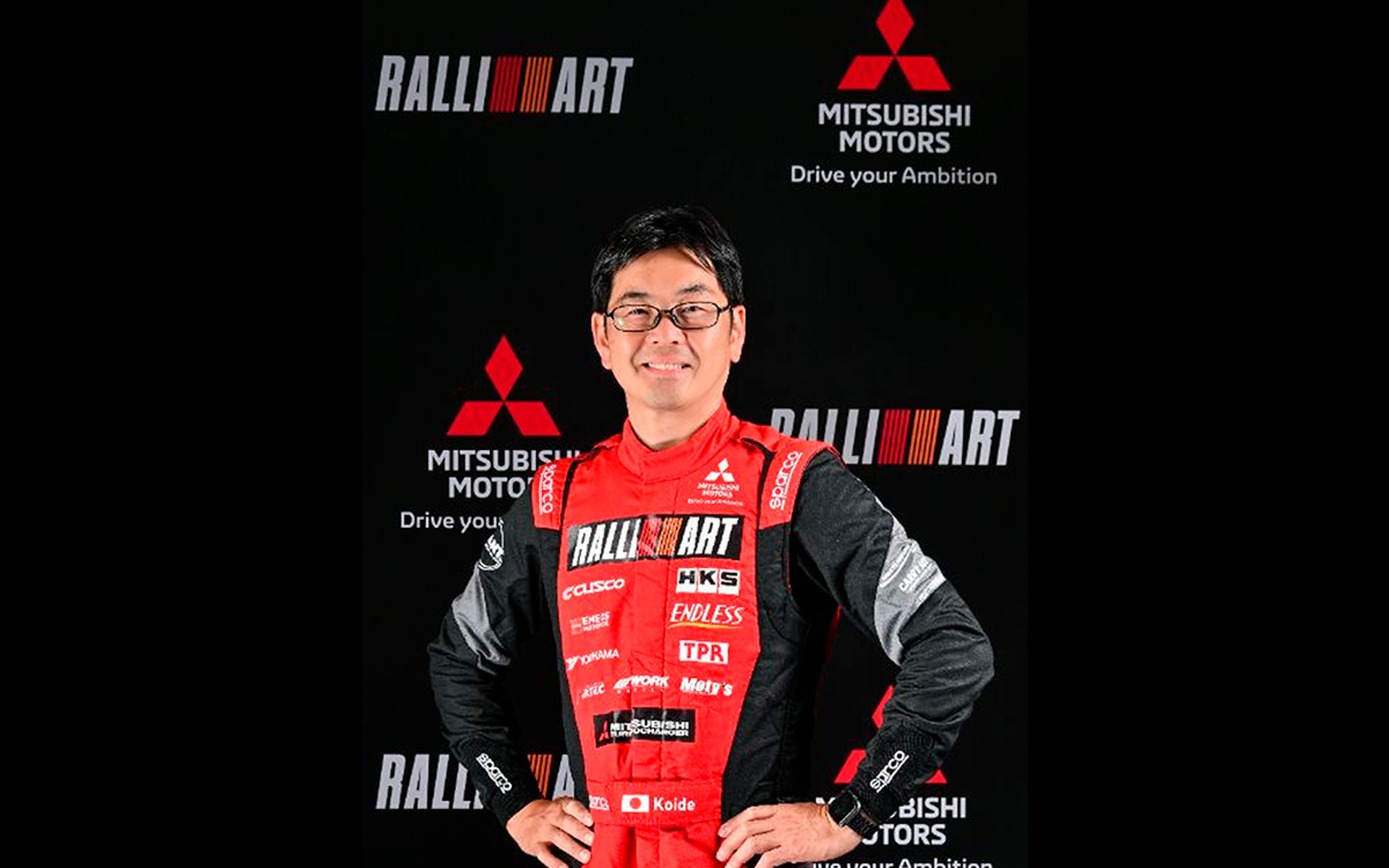 ドライバーの小出一登選手（三菱自動車）