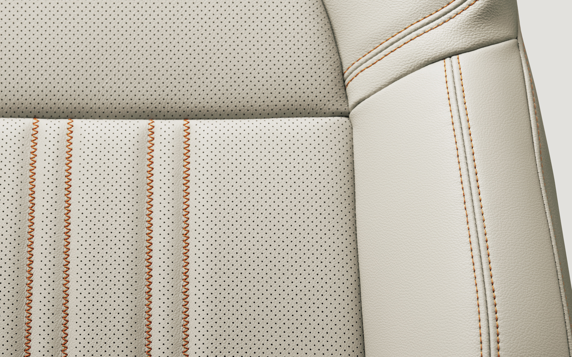 本革シート（オレンジステッチ）