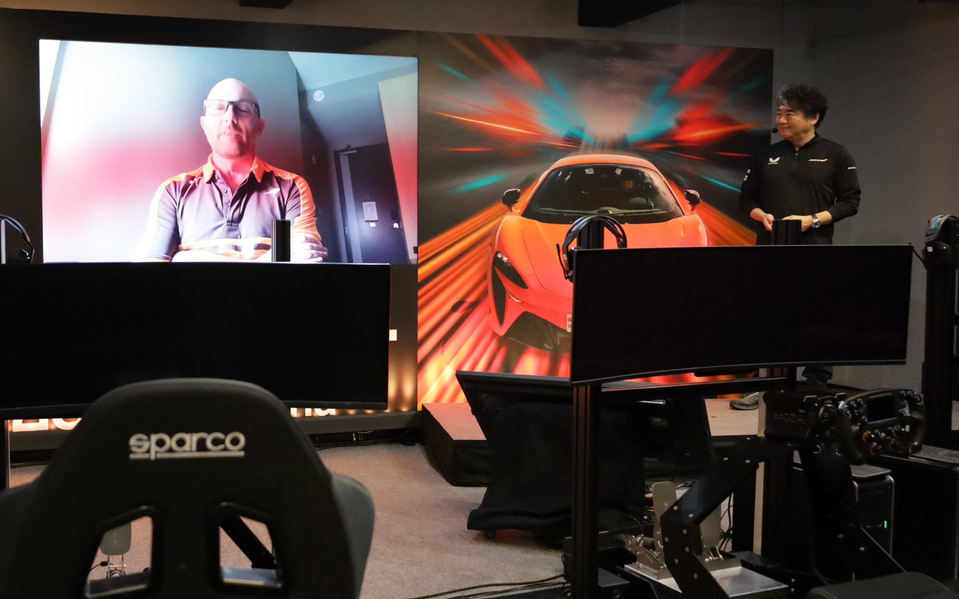 サンナ氏はリモートで発表会に参加した