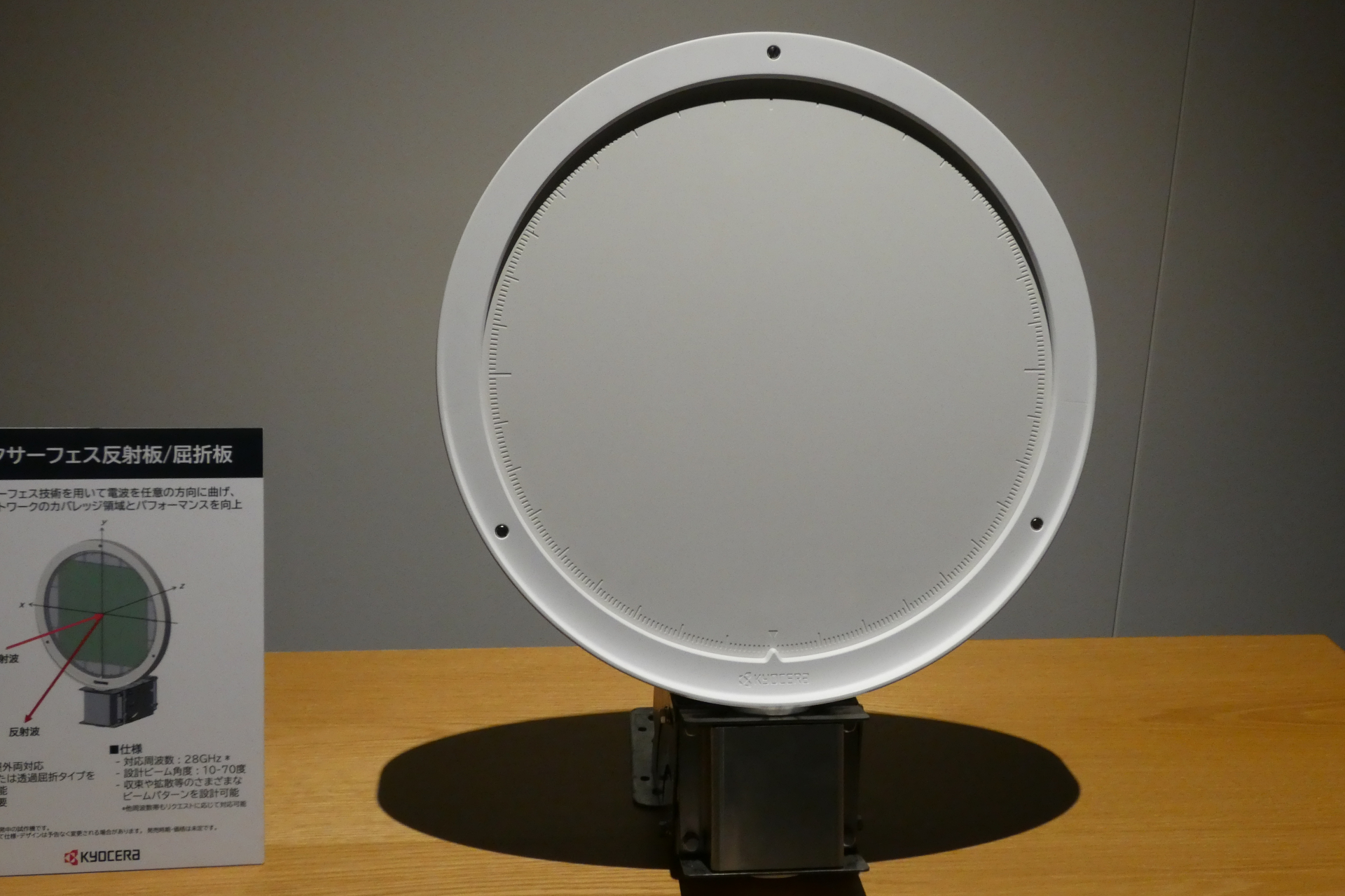 京セラのメタサーフェス反射板/屈折板