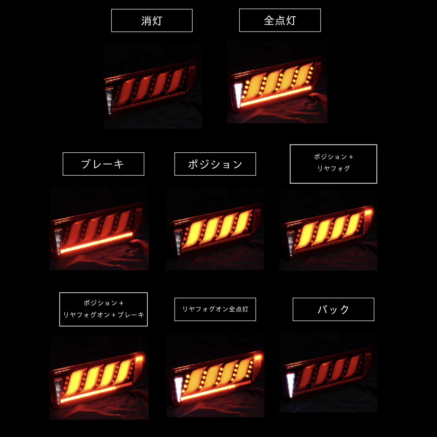 ジュエルLEDテールランプ ULTRA TYPE2はオールLEDタイプの製品となっている