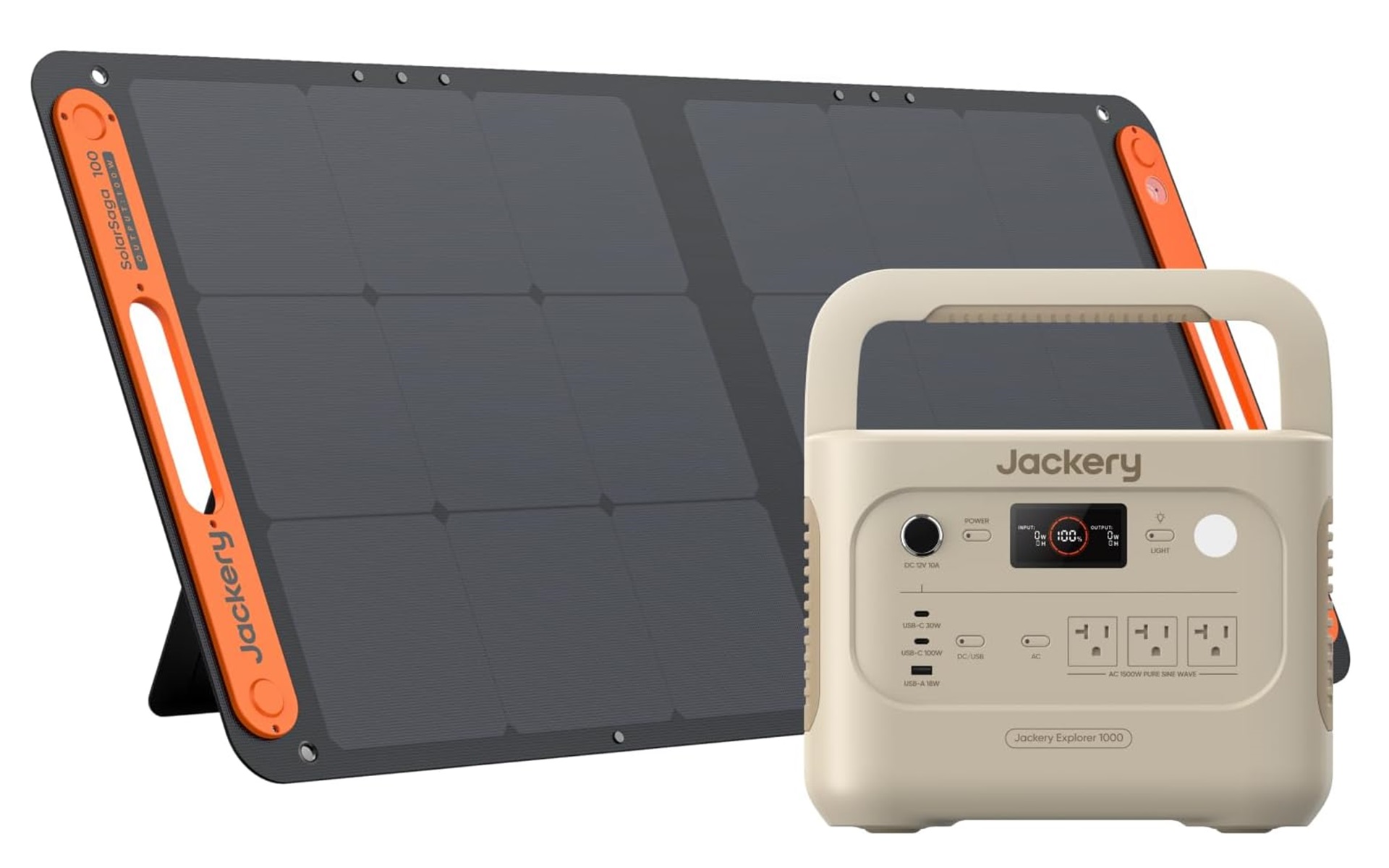 Amazonでジャクリのポータブル電源とソーラーパネルのセットがタイムセール対象品となっている