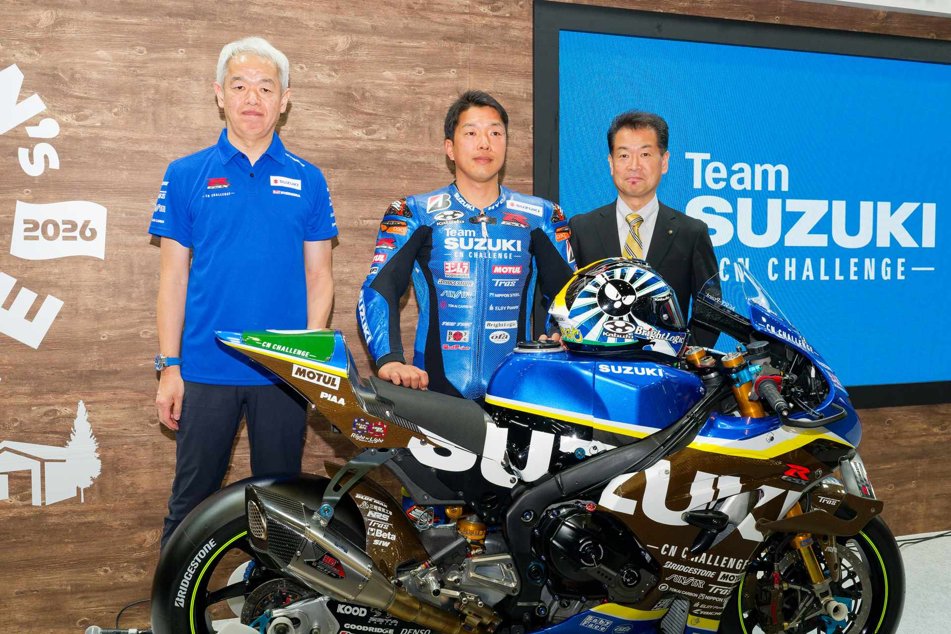 スズキが東京モーターサイクルショー2026で2026年の二輪レース参戦体制を発表