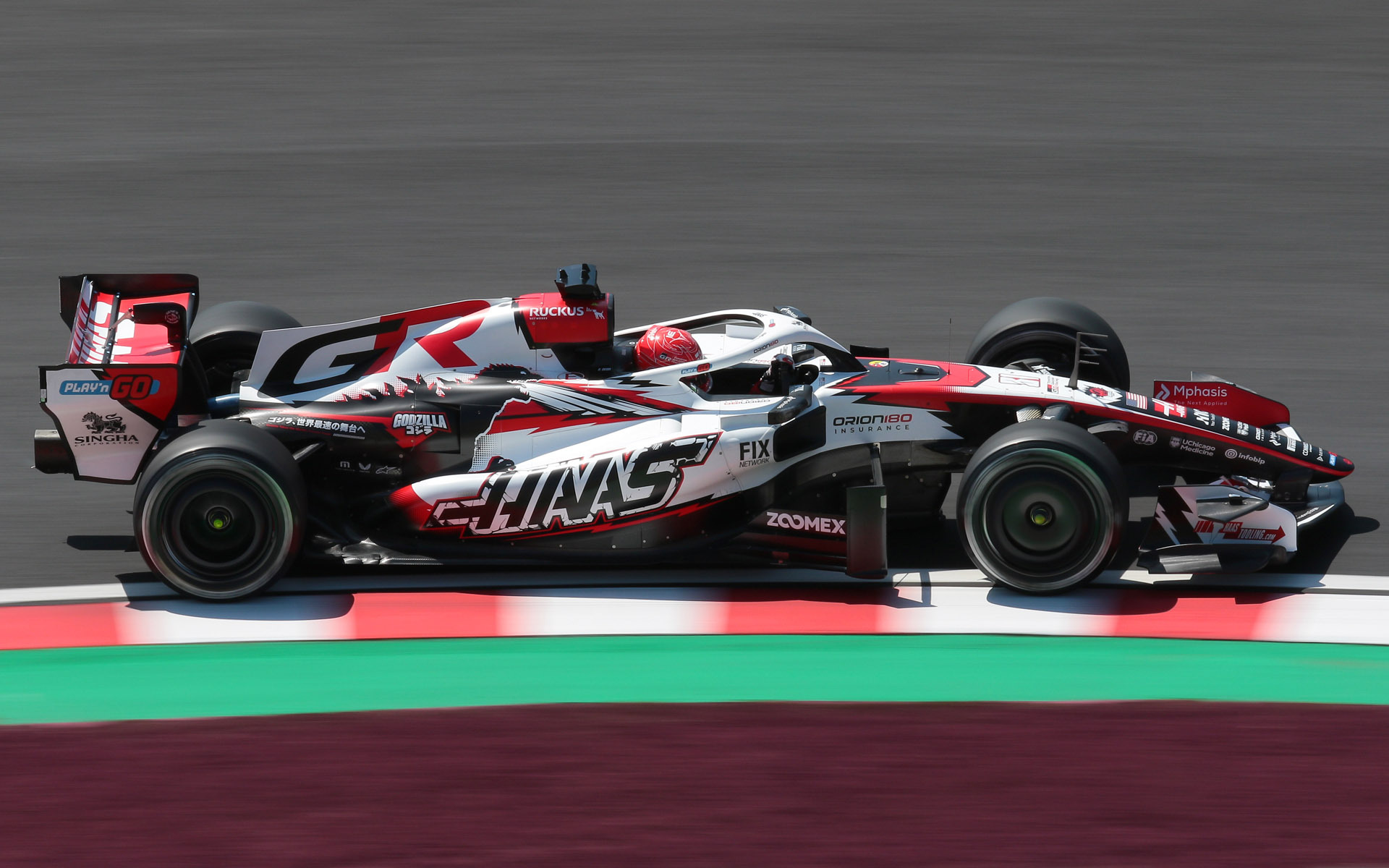 TGRのロゴがついているハースF1チームのハース・フェラーリ（31号車 エステバン・オコン選手）