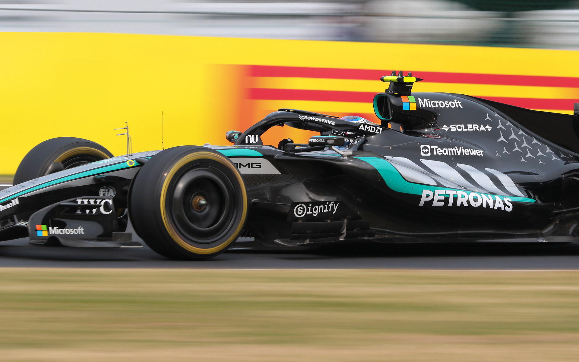 優勝したキミ・アントネッリ選手（12号車 メルセデス）