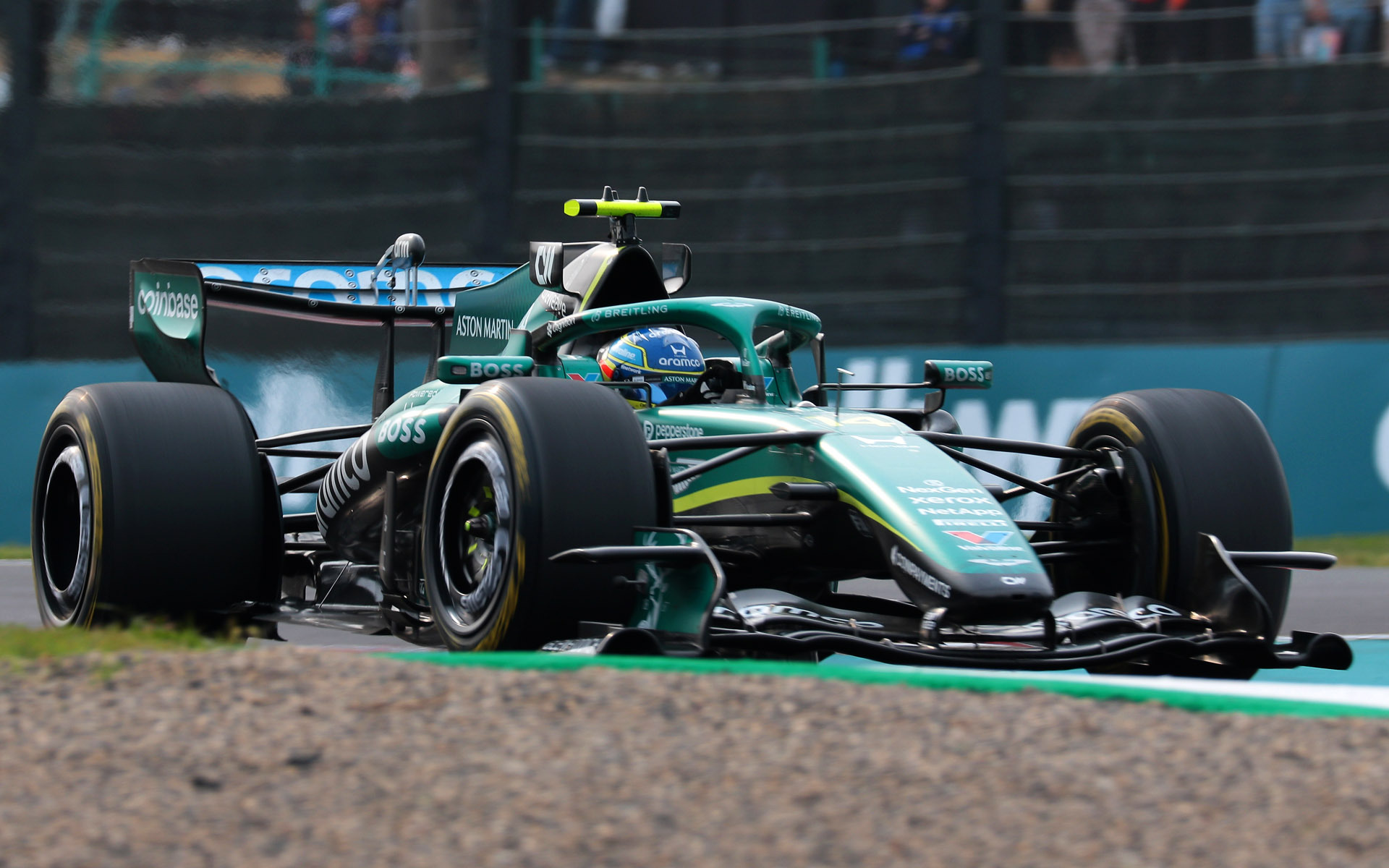 今シーズン初めて完走したアストンマーティン・ホンダ