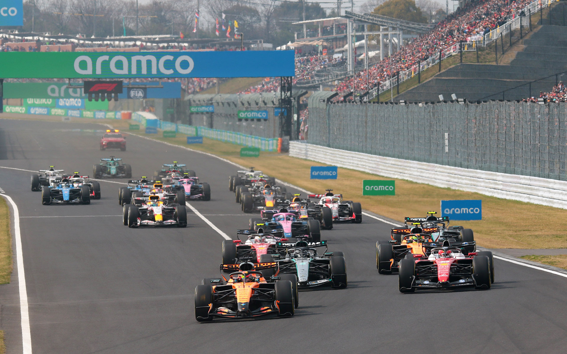 2026 FIA F1世界選手権シリーズ Aramco 日本グランプリレースのスタートシーン
