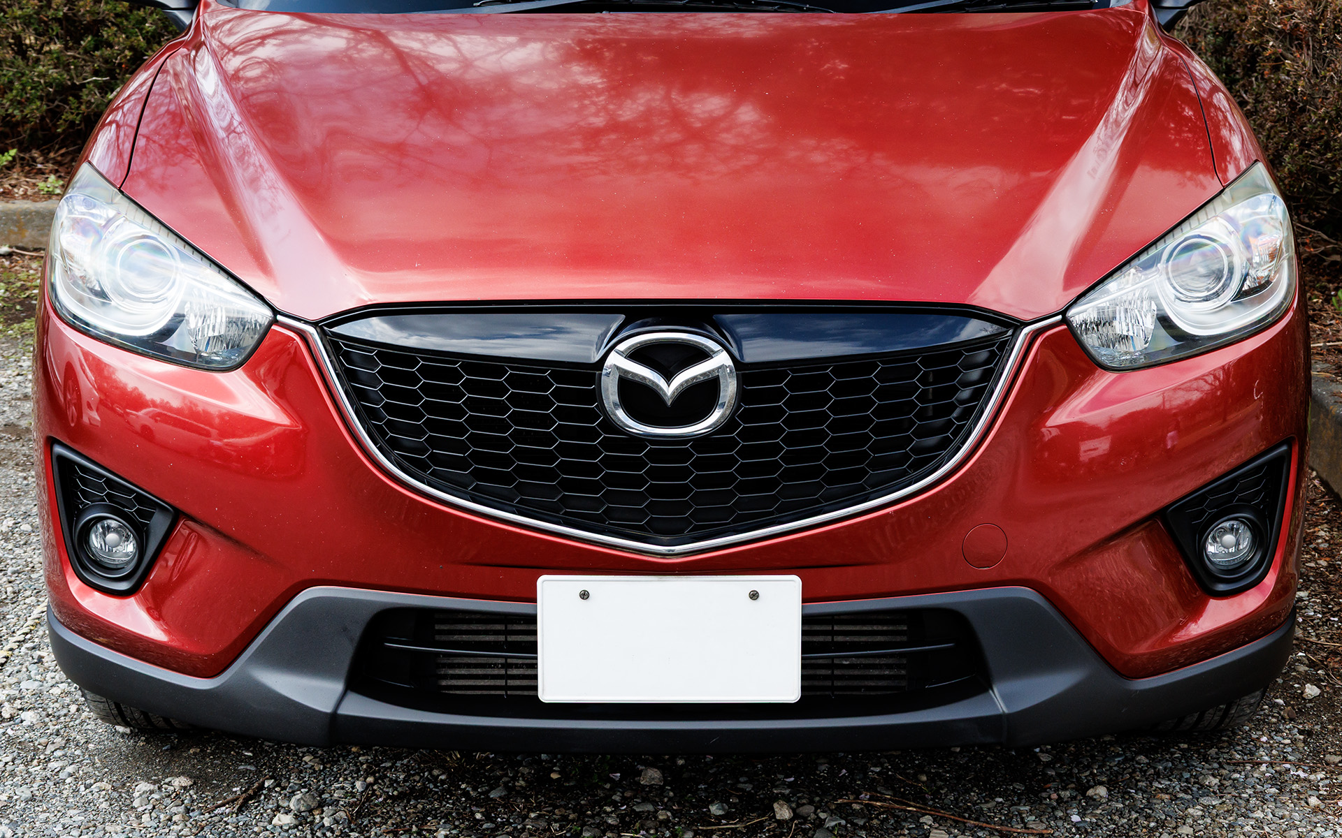 グリルやフォグランプベゼルなども処理した完成カット。最初のカットと見比べてほしい