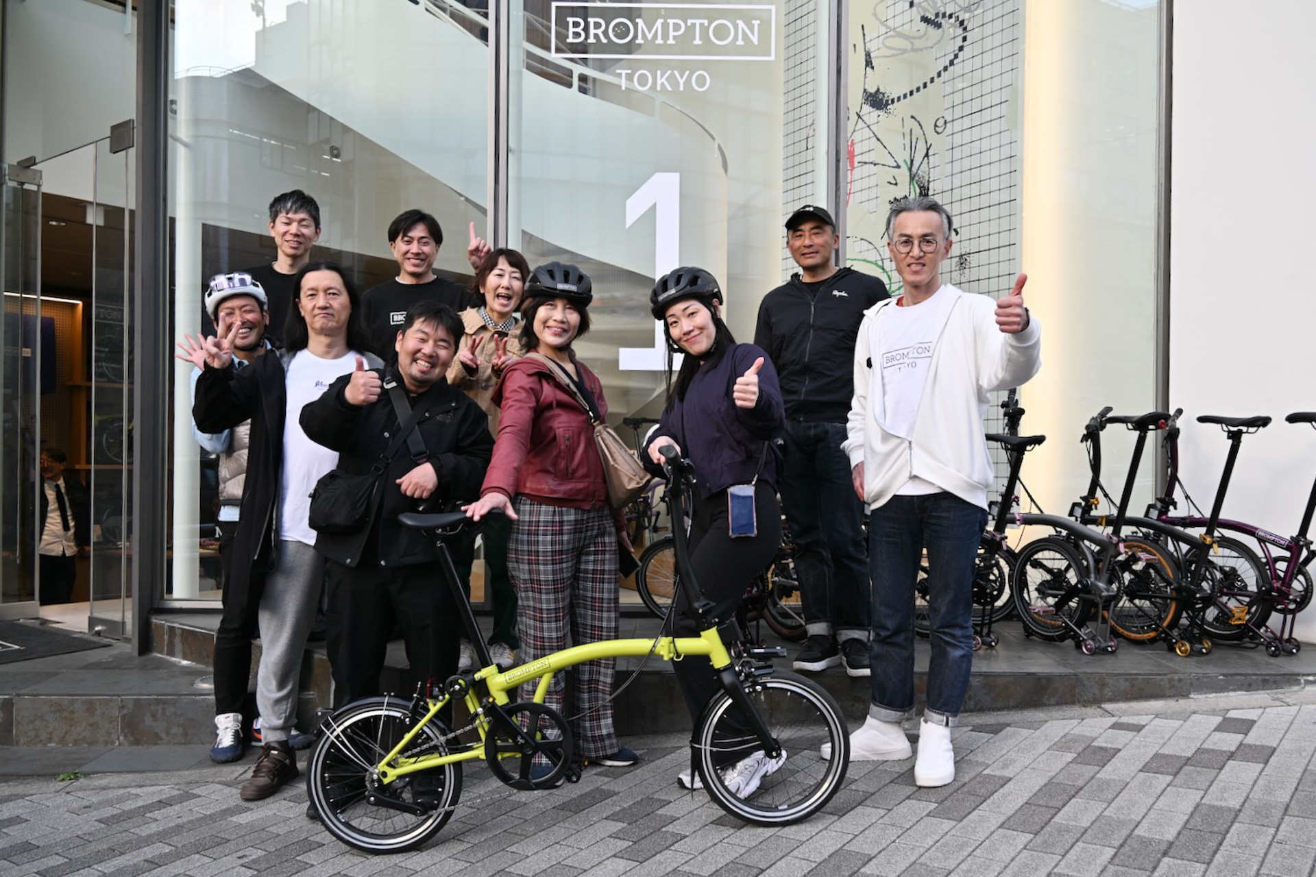 ブロンプトンの試乗会が行なわれた