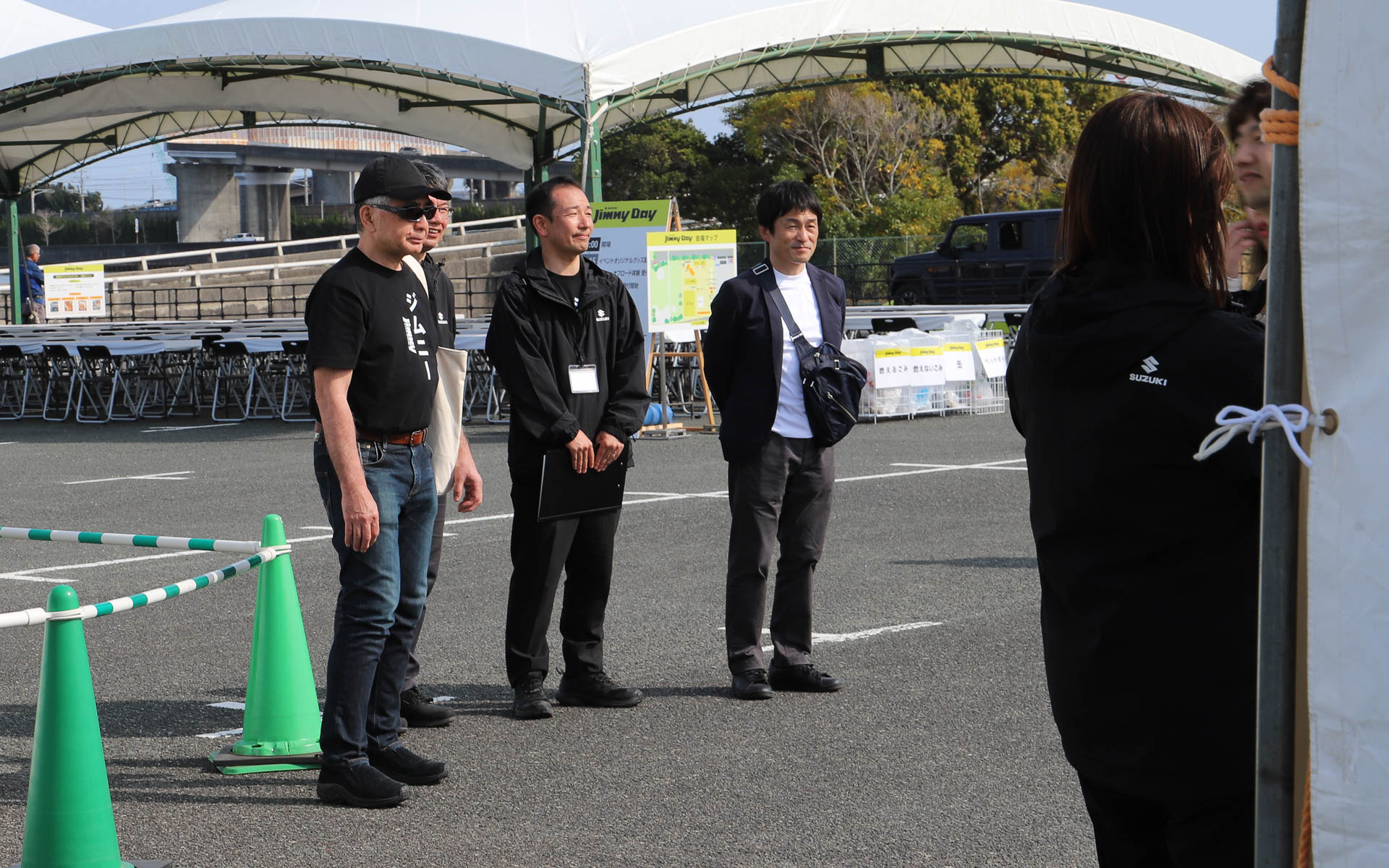 最後、社長自らお見送りをしていた