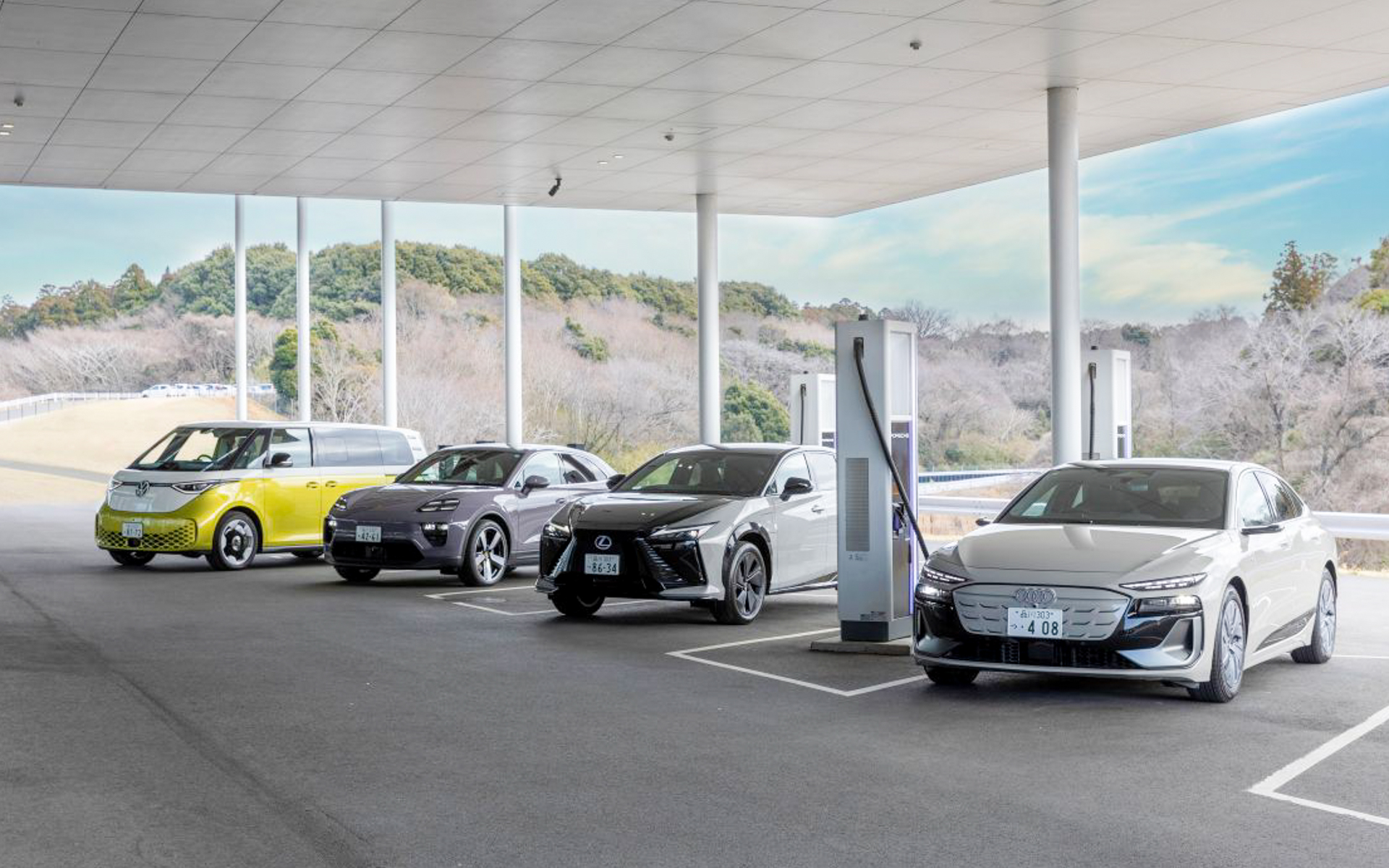 レクサス・ポルシェ・アウディ・フォルクスワーゲンは相互に急速充電サービスを利用できる