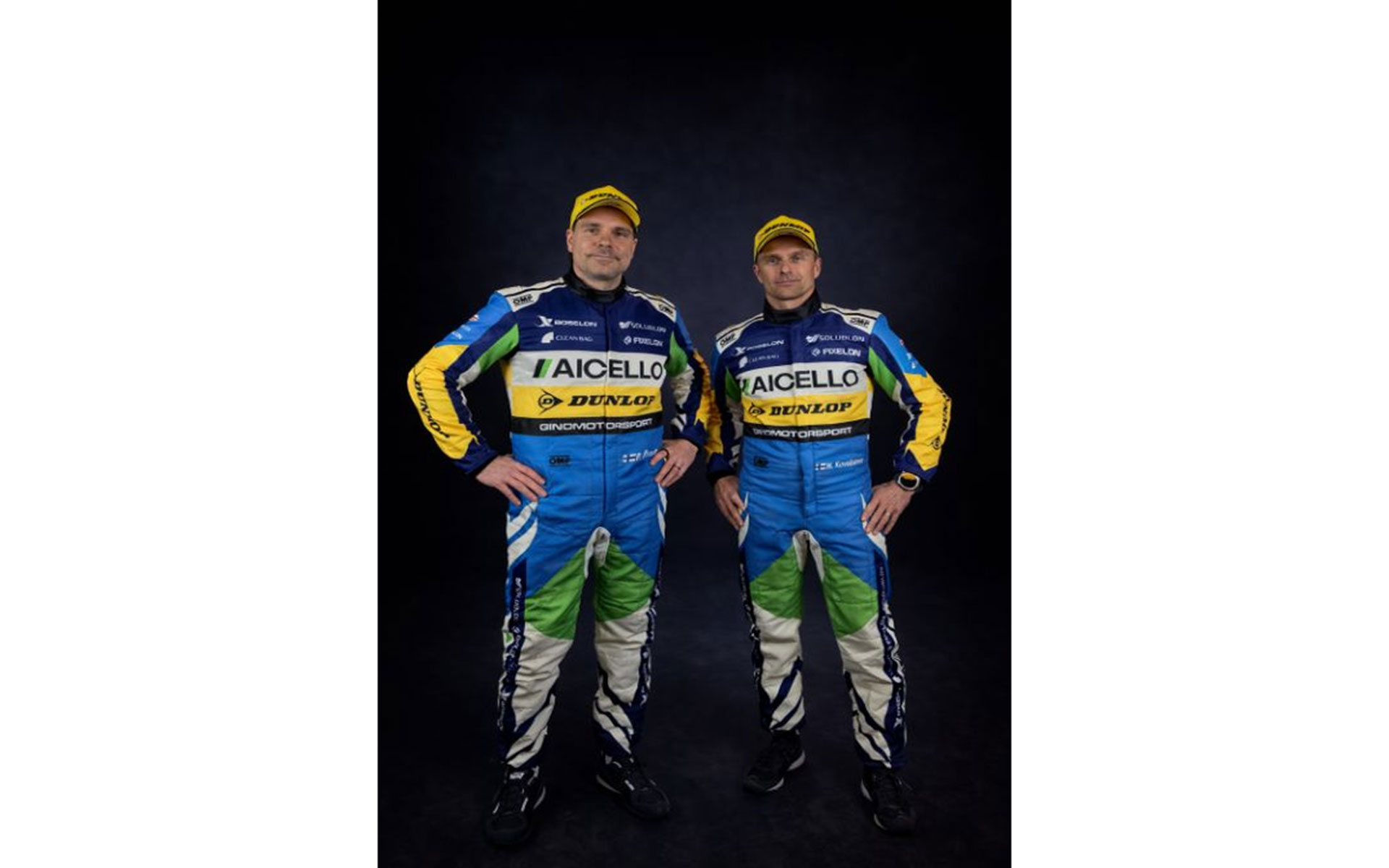 右：ドライバー　ヘイキ・コバライネン選手、左：コ・ドライバー　パトリック・オーマン選手