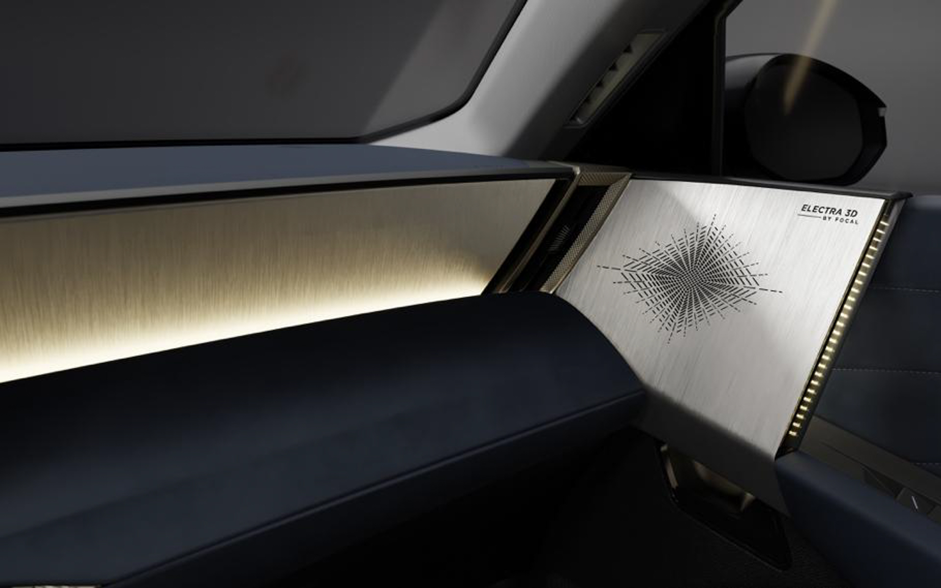 専用色「ブル・エテルノ」のアルカンターラを採用したDS N°7の内装