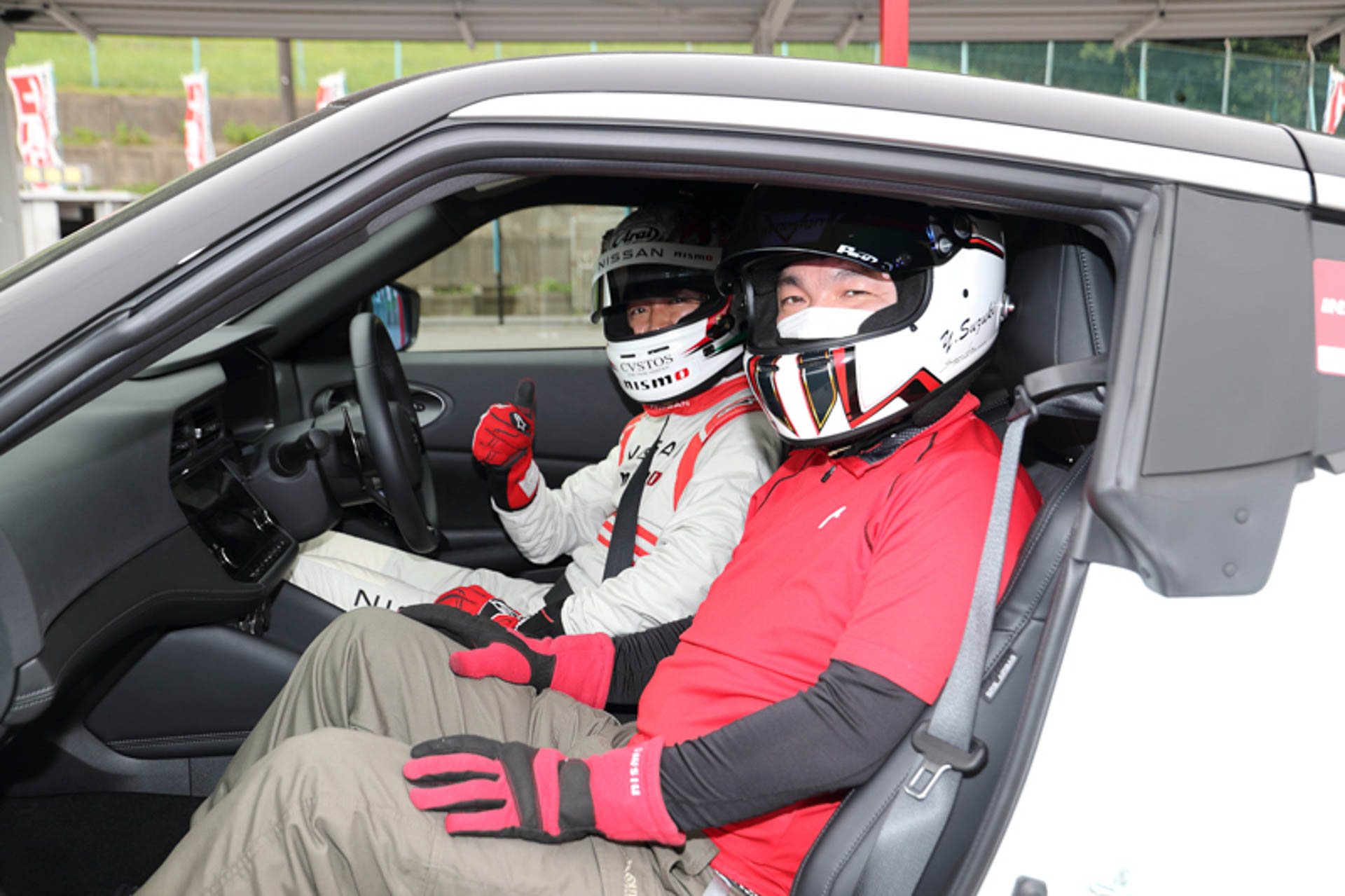 参加者向けの同乗走行の様子