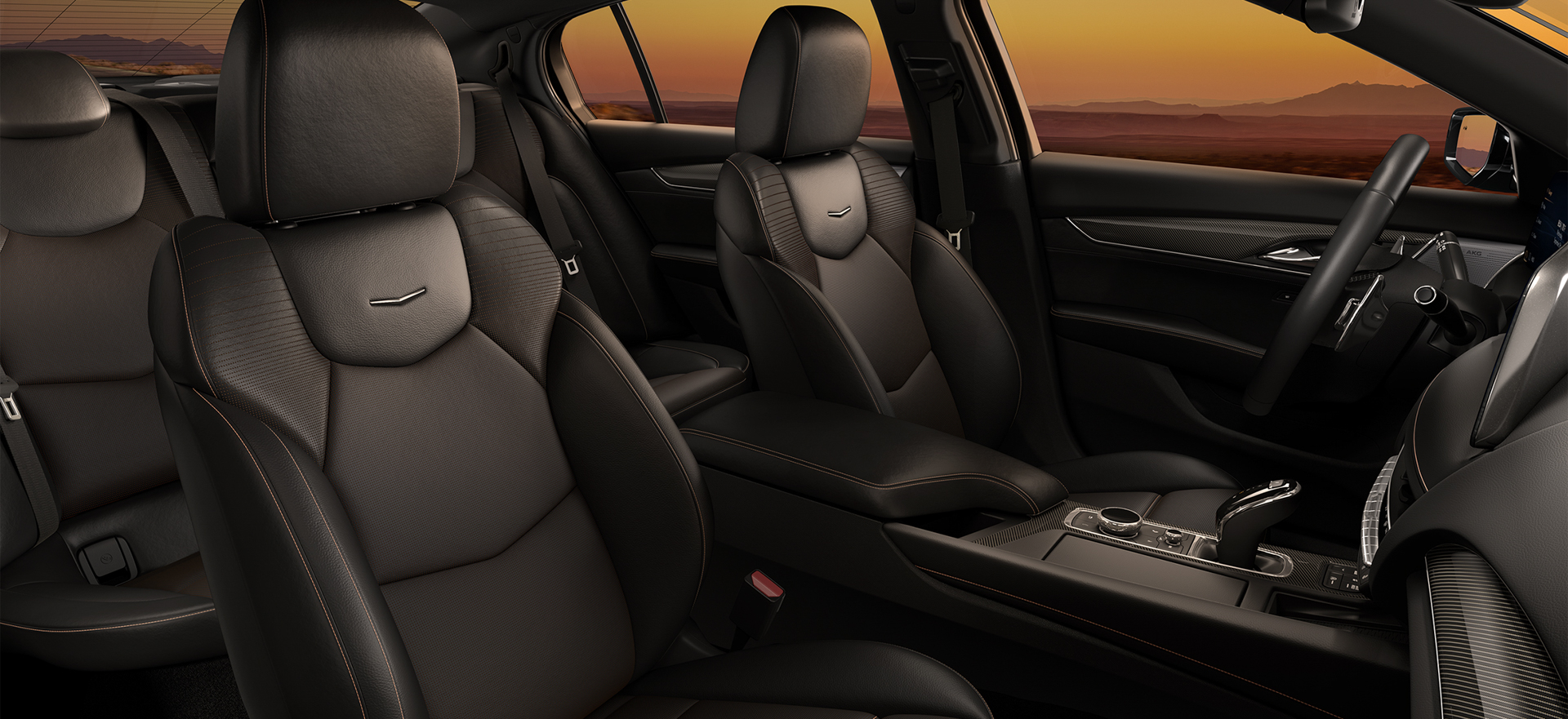 前席にはヒーターやベンチレーション、リラクゼーション機能を備える