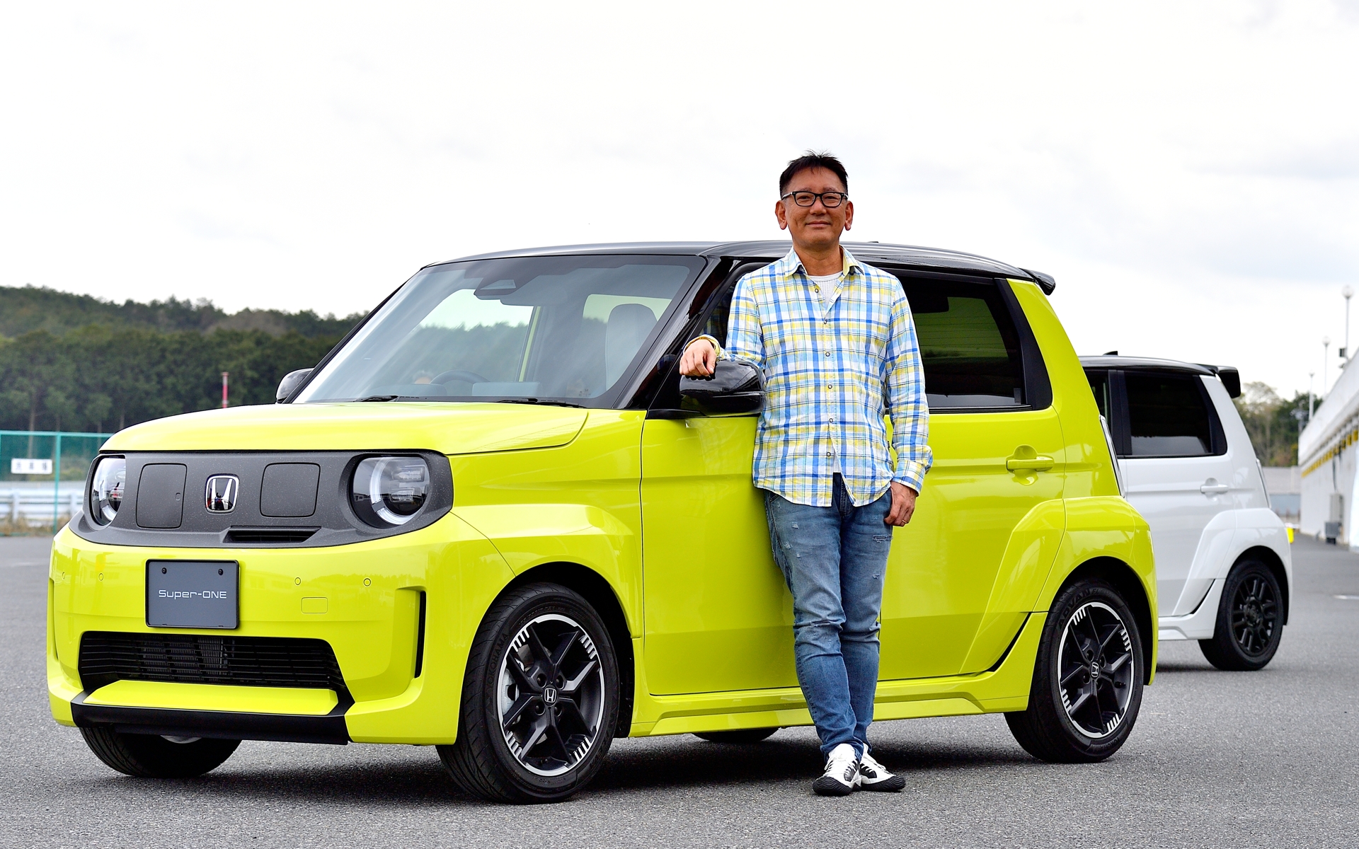 BOSEサウンドシステムを試聴するために用意されていた車両のボディカラー“チャージイエロー”は、BEVの「ホンダ e」にも採用されていたボディカラーだそう