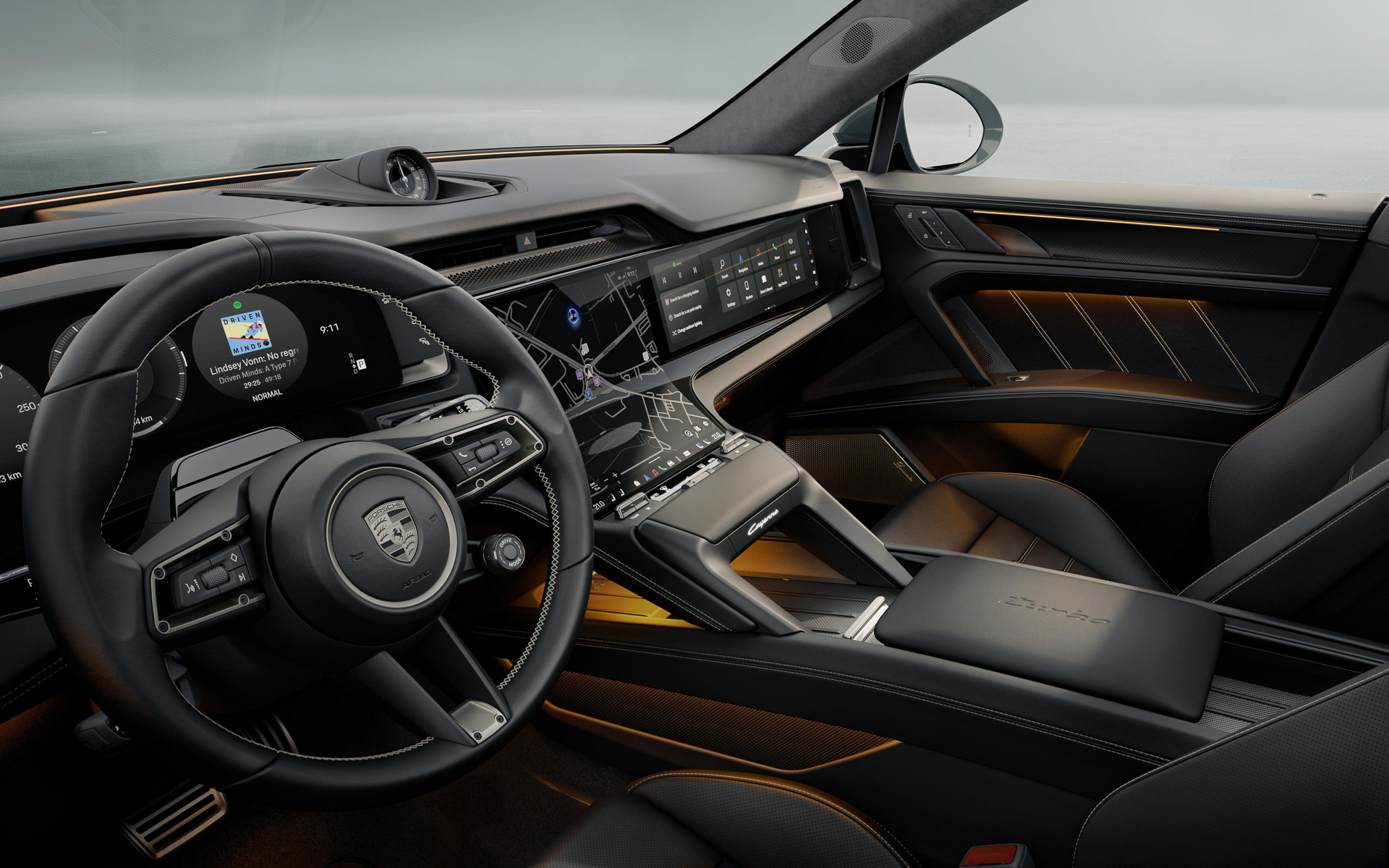 新型カイエンのインテリア