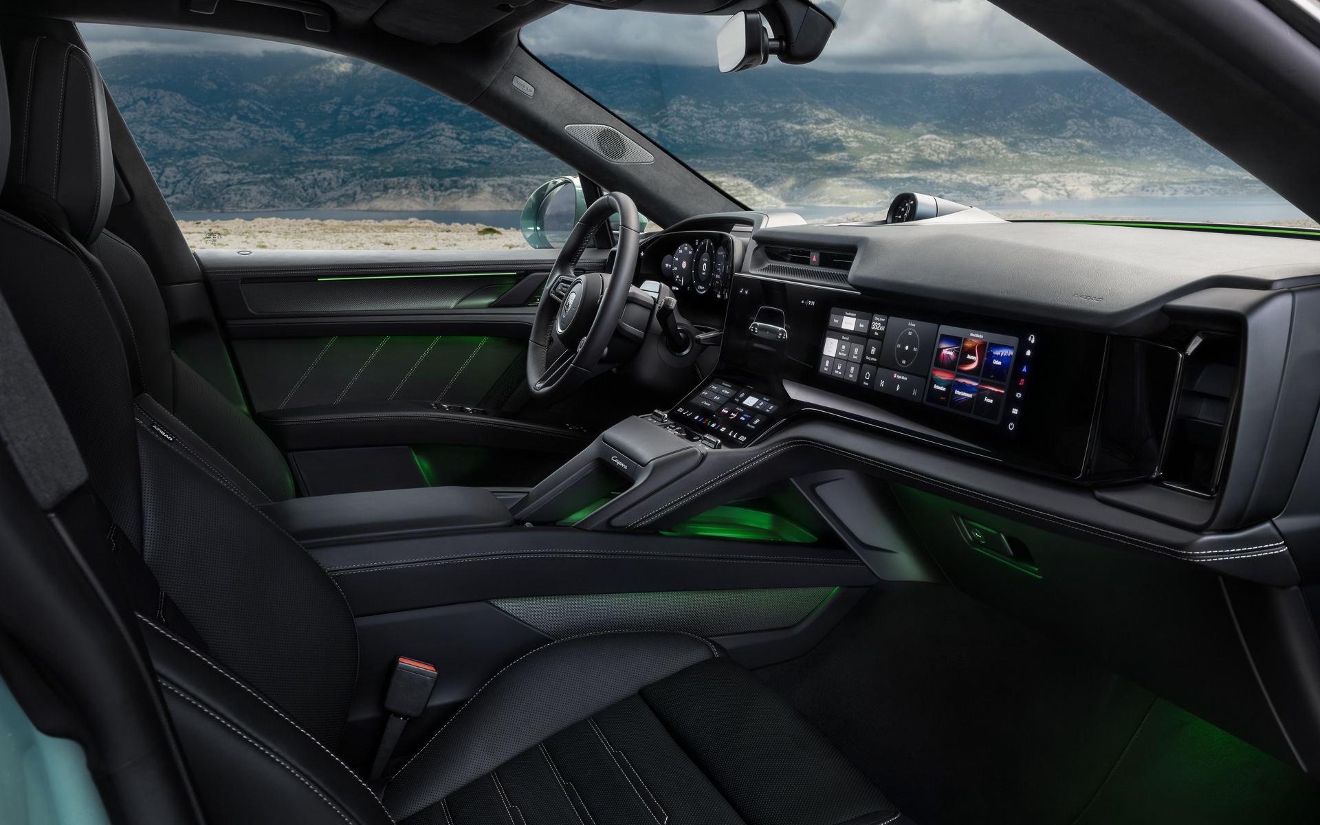 新型カイエンのインテリア