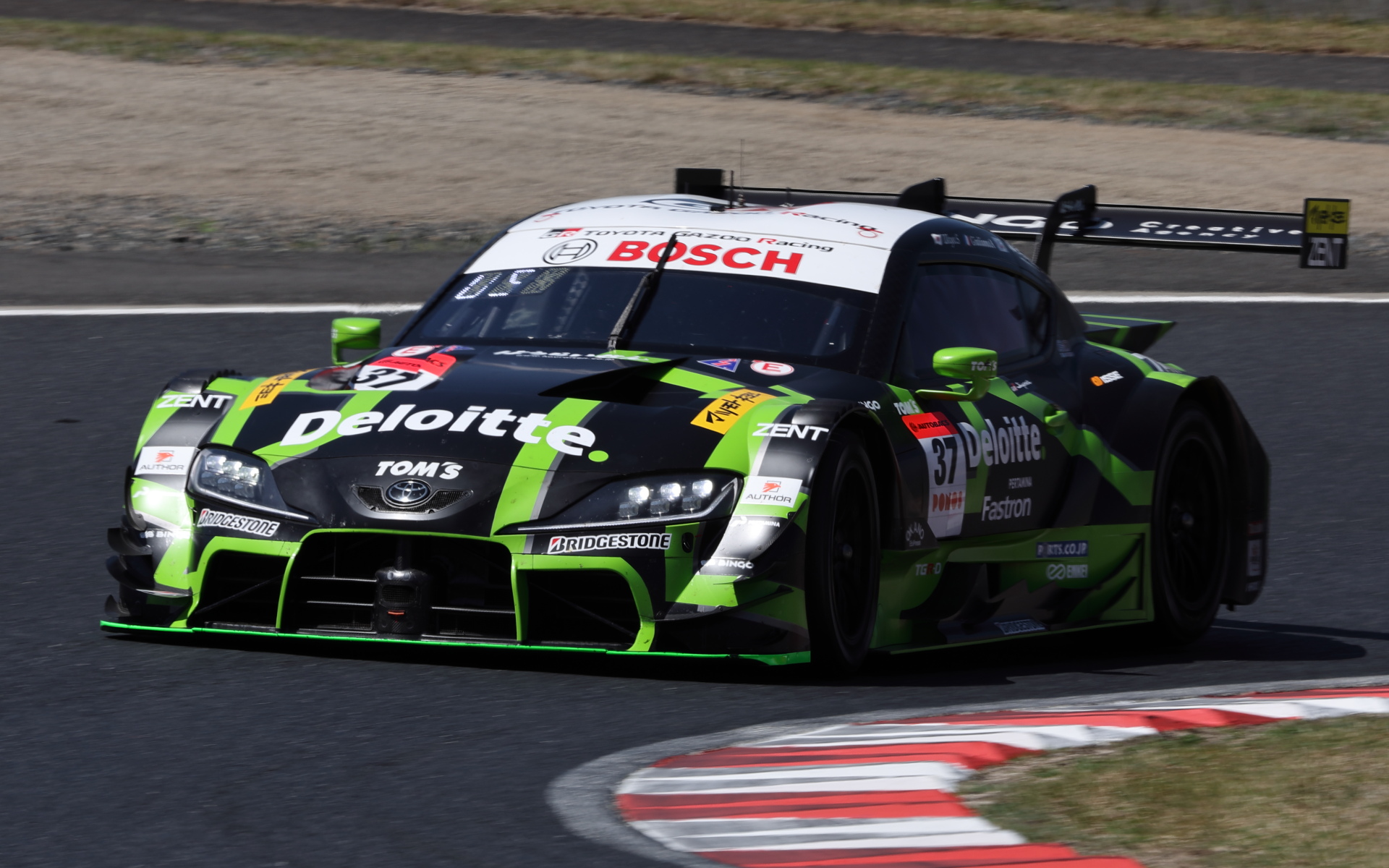37号車 Deloitte TOM'S GR Supra（笹原右京/ジュリアーノ・アレジ）