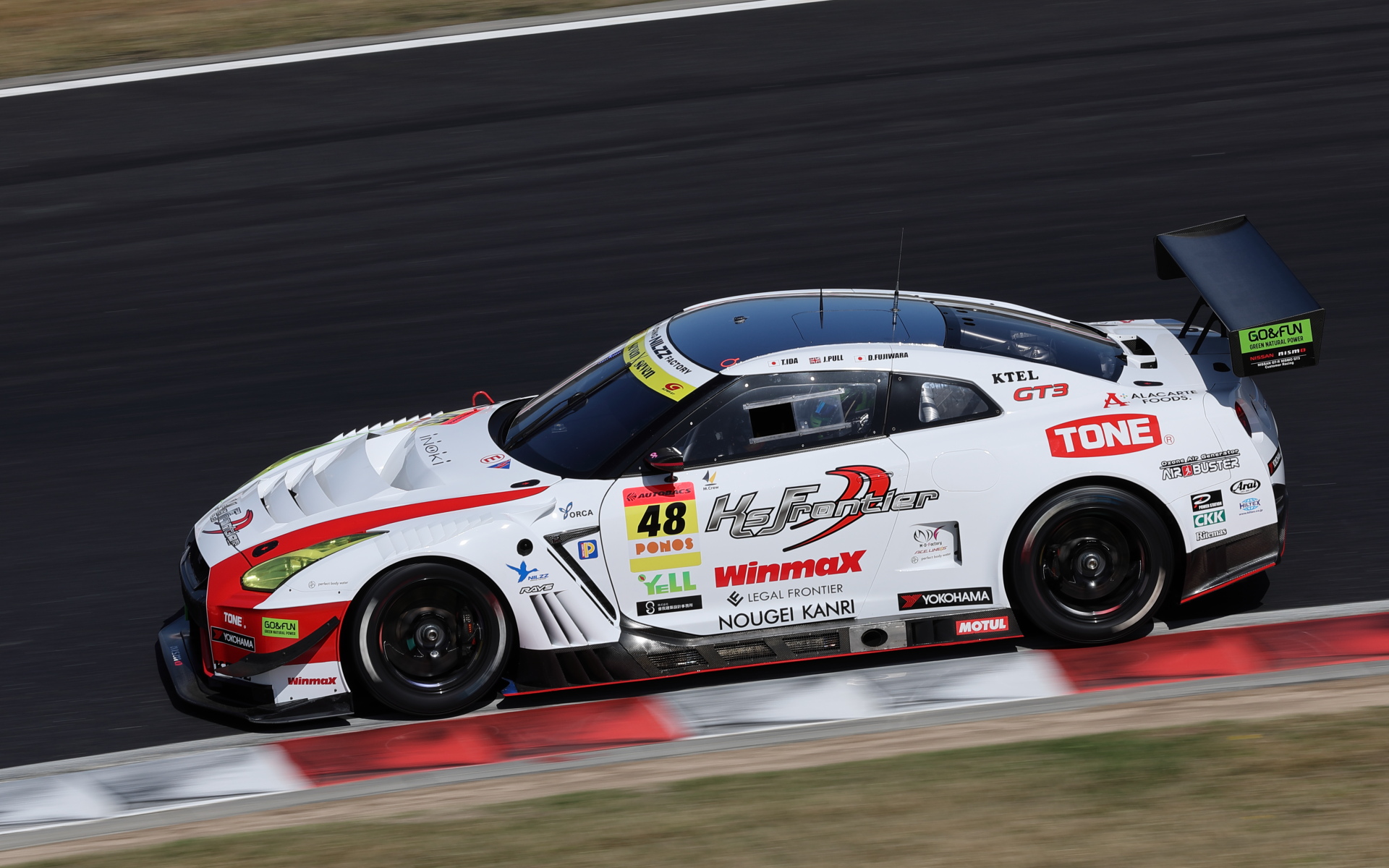 48号車 健康ケーズフロンティアWMニルズGT-R（井田太陽/ジェームス・プル/藤原大暉）
