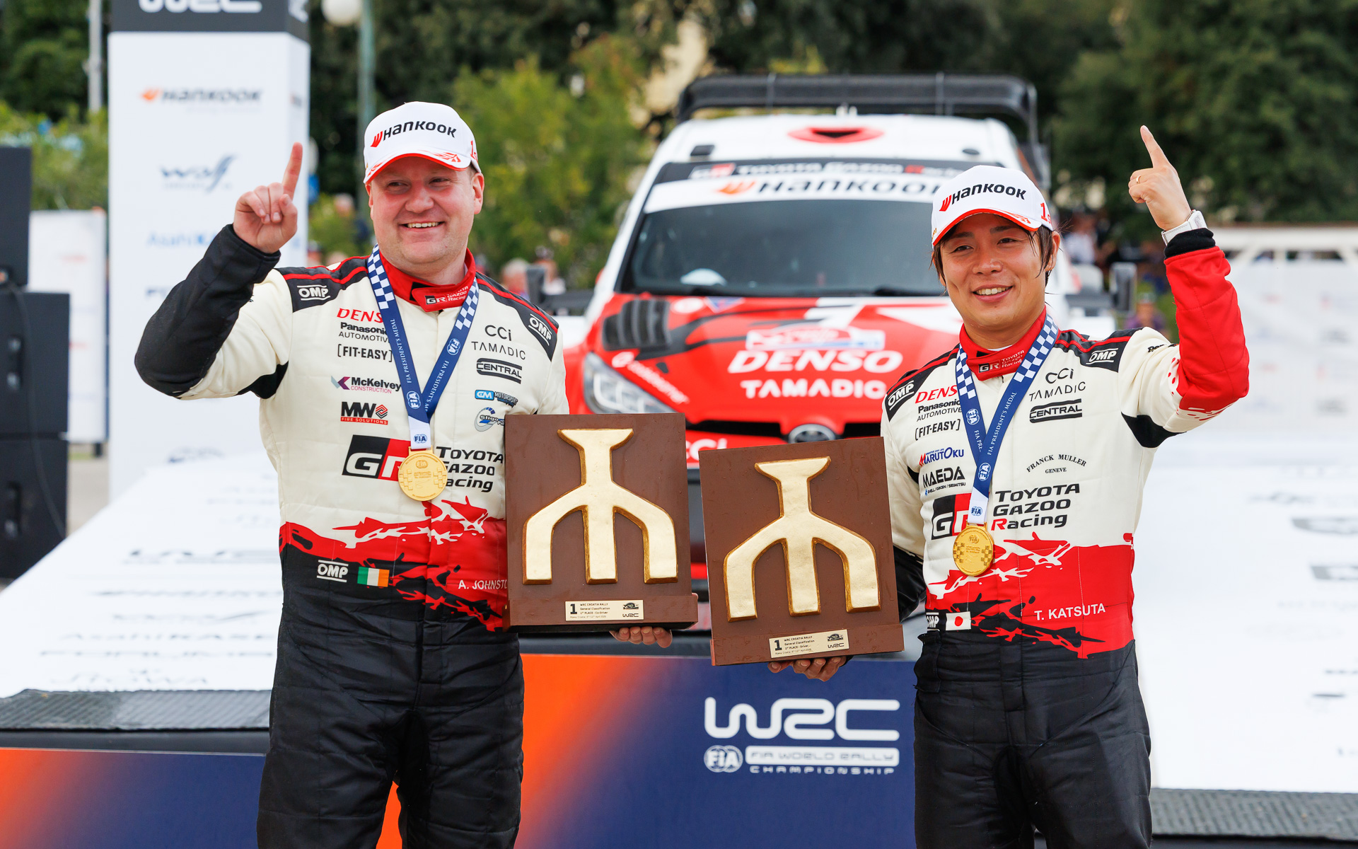 WRC第3戦サファリラリーケニアに続き、WRC2連勝を飾った勝田貴元/アーロン・ジョンストン組。WRC2連勝は日本人初の快挙になる