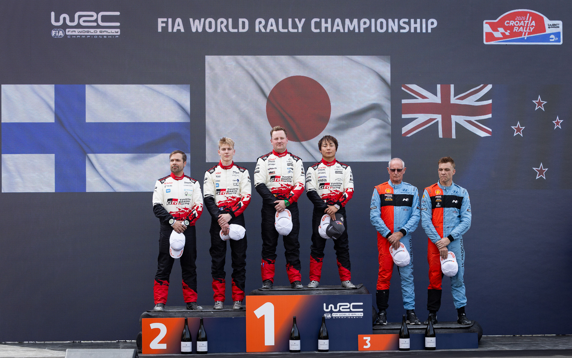 TGR-WRTはクロアチアラリーで、勝田貴元/アーロン・ジョンストン組が1位、サミ・パヤリ/マルコ・サルミネン組が2位とワンツーフィニッシュ