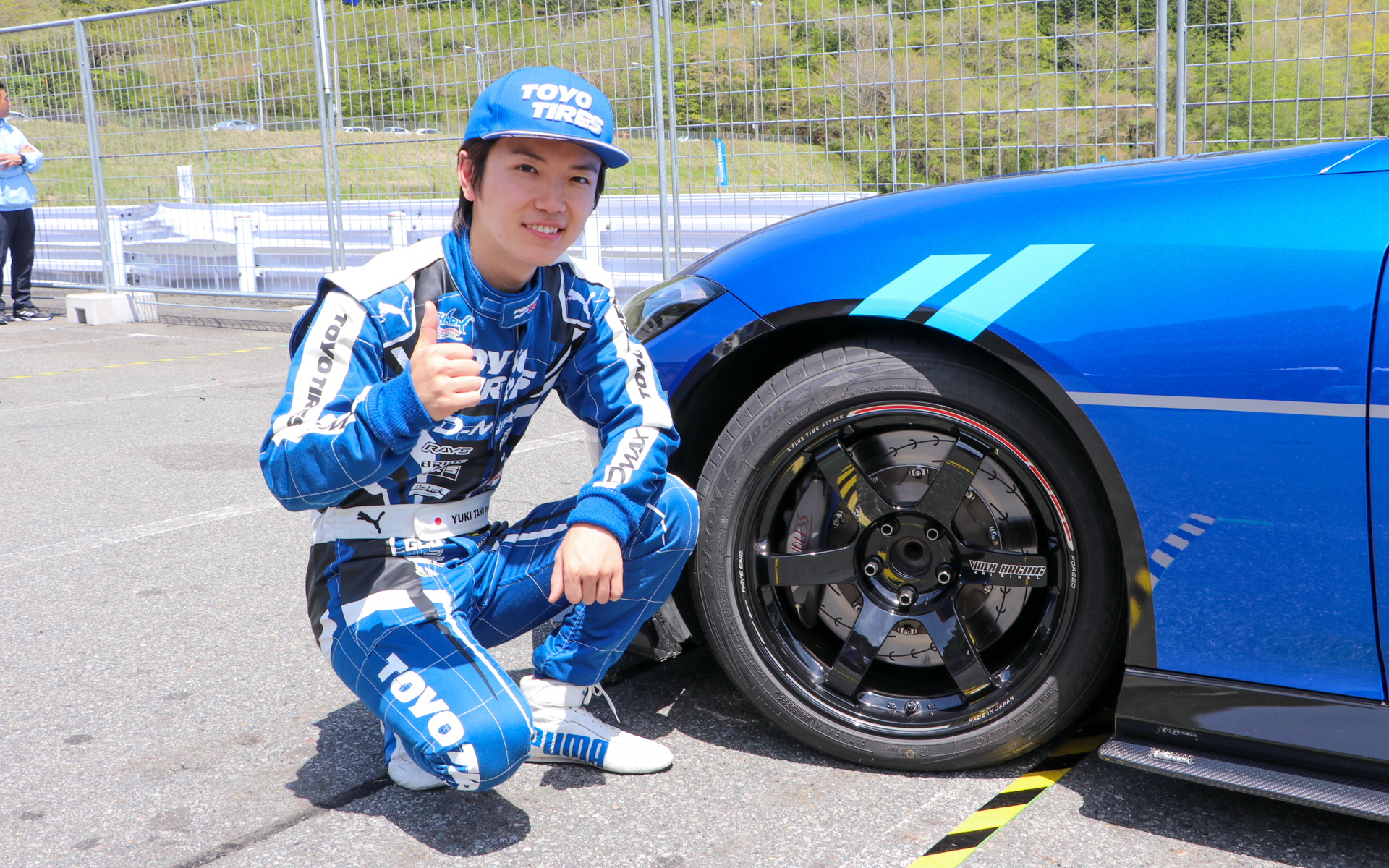 ホイール体感試乗イベント「RAYS DRIVING EXPERIENCE」でフェアレディZを担当したレーシングドライバーの田野結希選手