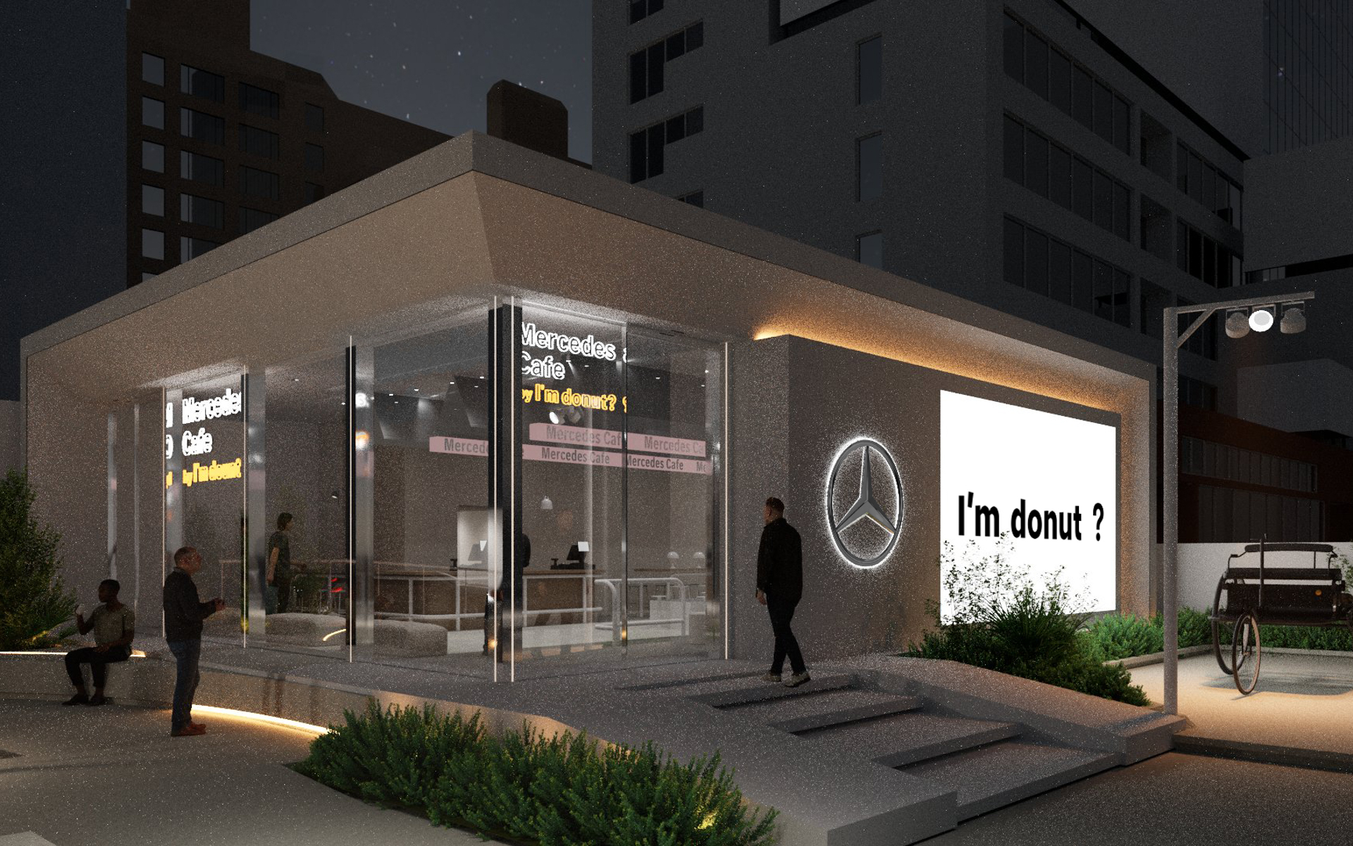 新ブランド体験拠点Mercedes-Benz Studio Tokyo外観イメージ