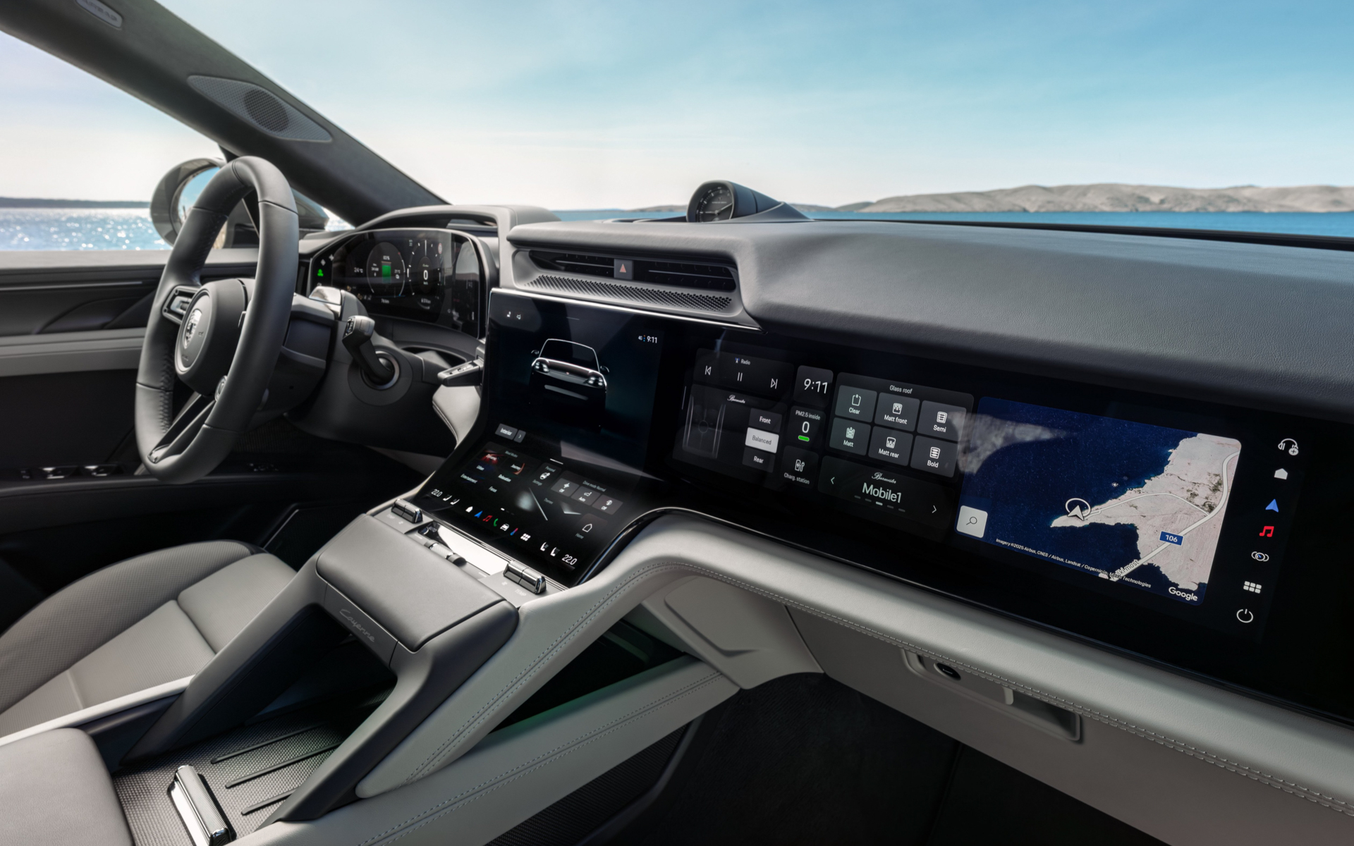 カイエン・ターボ・クーペ・エレクトリックの内装