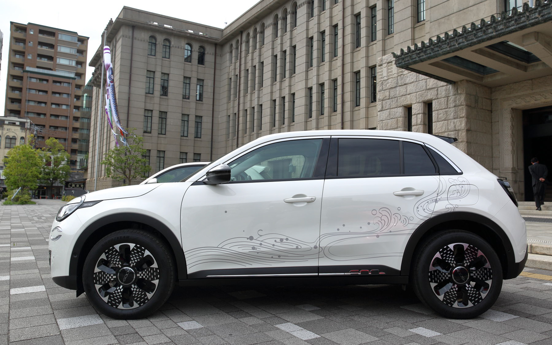 京都市に寄納された600eには特別な柄が描かれている