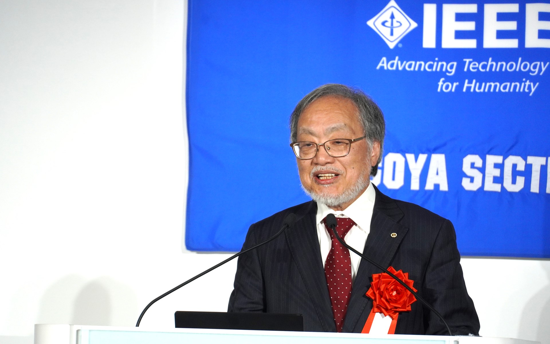 記念講演としてP2が当時の世の中へ与えた影響を語る福田敏男氏