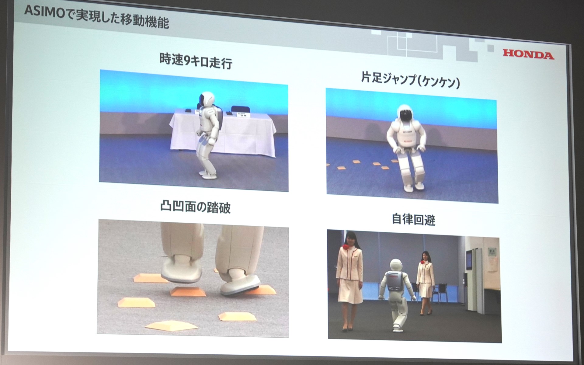 ASIMOで実現した移動機能