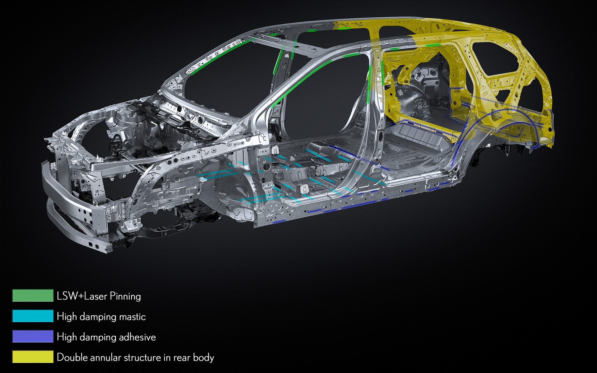新型「TZ」のシステム最高出力は300kW（407.8PS）。前後それぞれに167.0kW（227PS）のモーターを搭載する4WDを採用