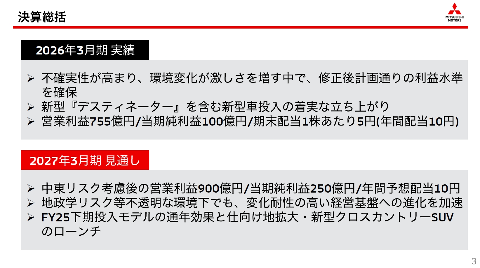2025年度通期決算の総括