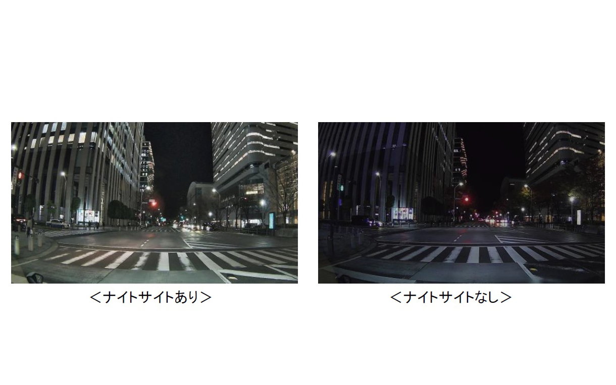 ナイトサイトありとなしのイメージ