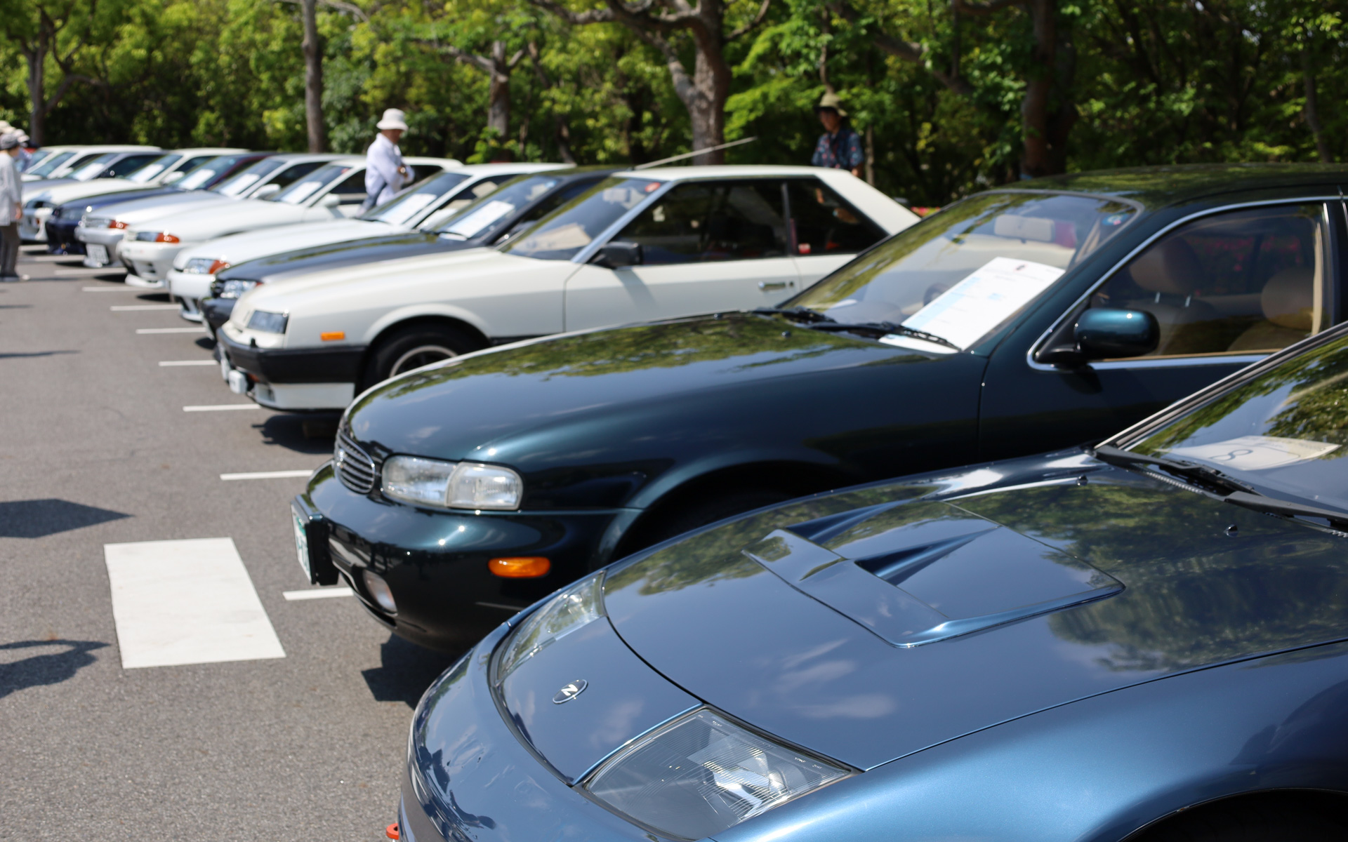 渡邉衡三氏が講演会に参加するとあってか、日産車の参加台数が多かった印象