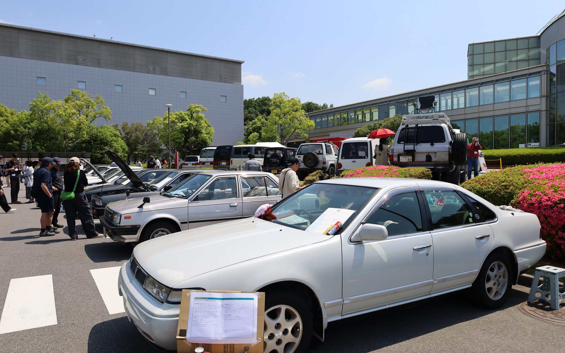 渡邉衡三氏が講演会に参加するとあってか、日産車の参加台数が多かった印象