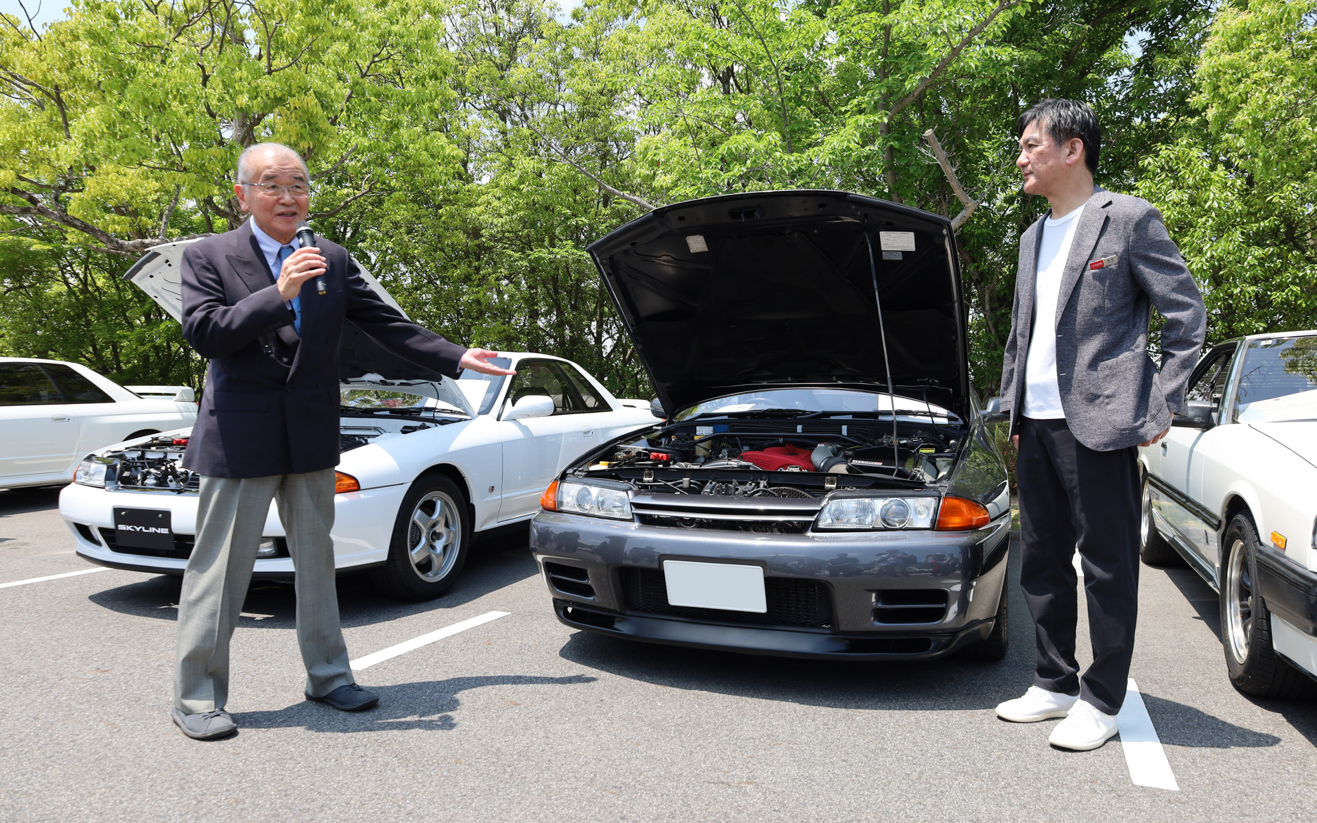 トヨタ博物館（愛知県長久手市）で5月16日に開催された「第2回 Classic Car Meeting」の講演会に元スカイラインGT-R開発責任者の渡邉衡三氏が登場した